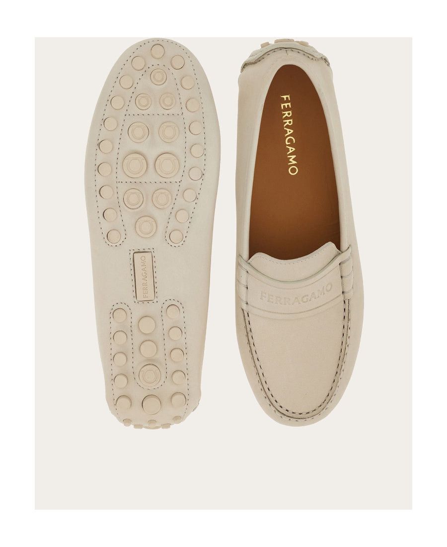 Salvatore Ferragamo Ferragamo Logo leather Drivers SIZE 10 Size ONE SIZE - 3 Thumbnail