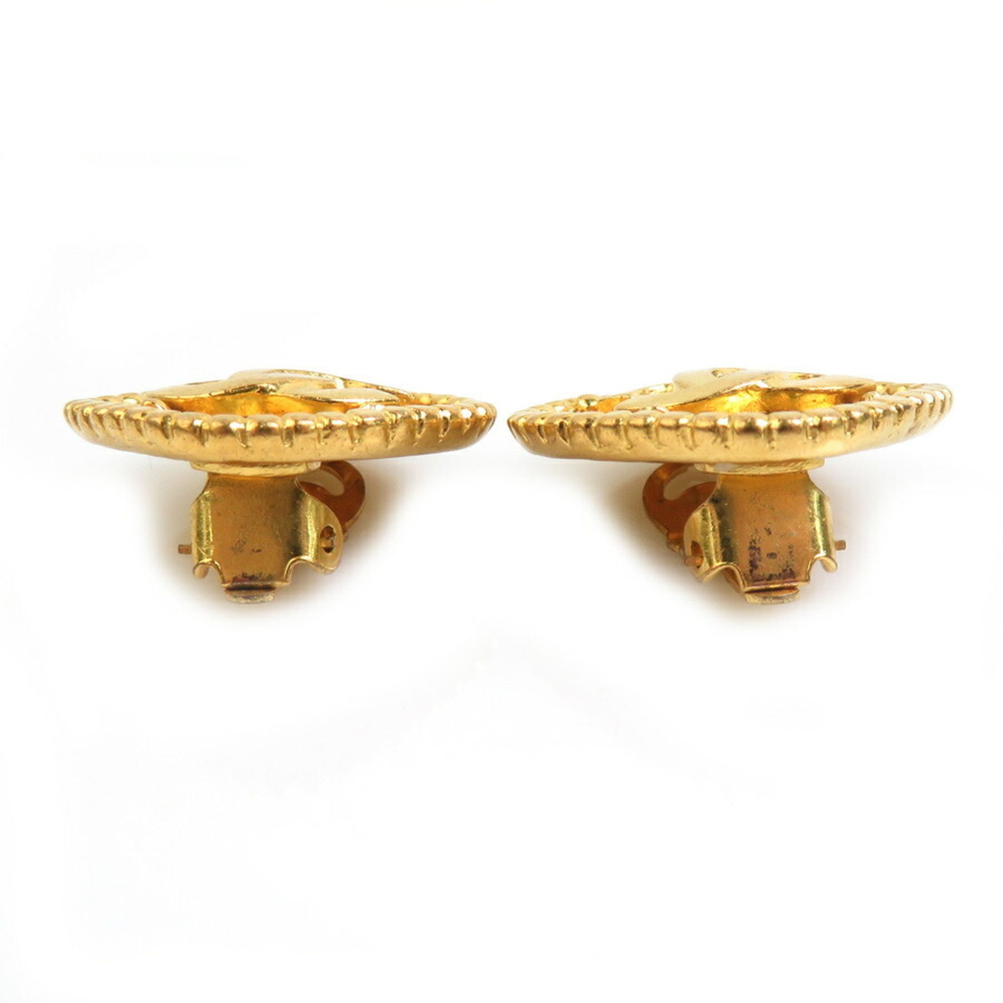 Chanel CHANEL Coco Mark Metal Gold Earrings for Women e60981i Size ONE SIZE - 3 Thumbnail