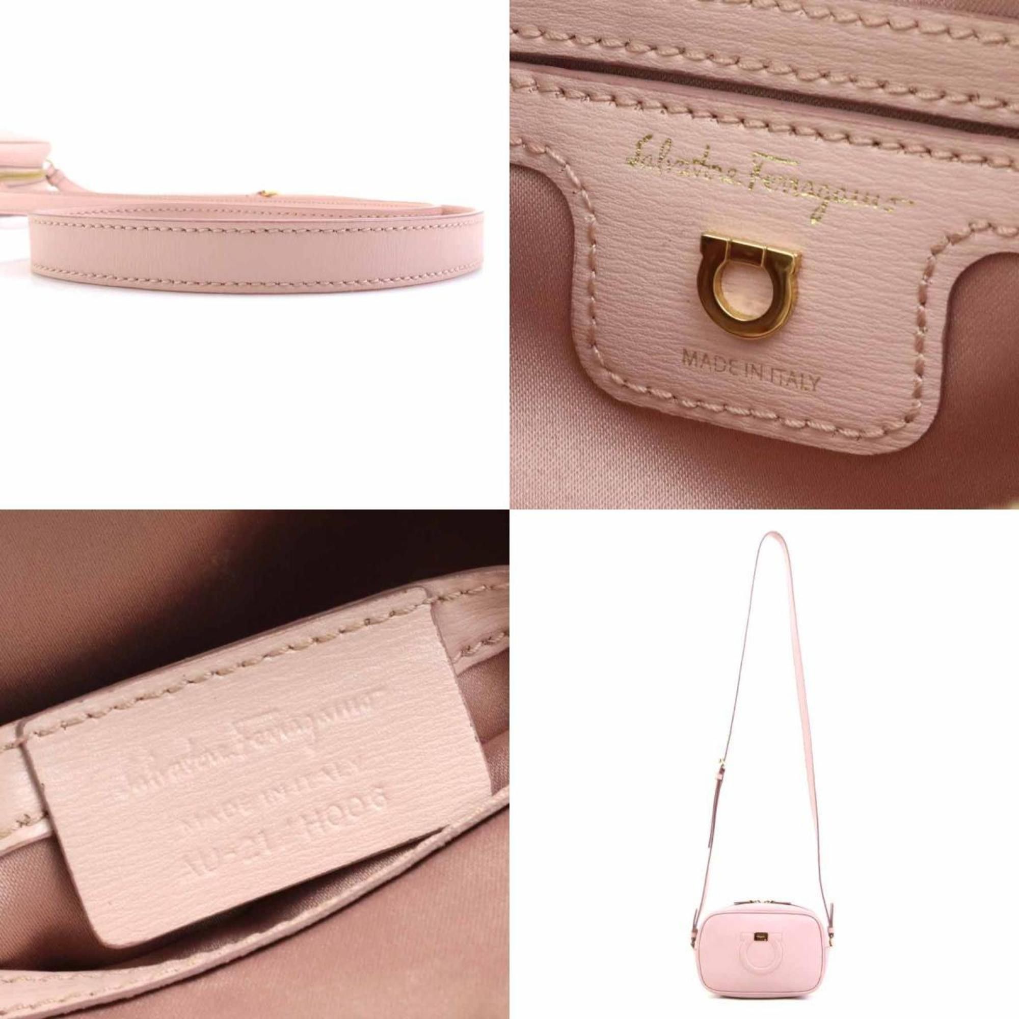 Salvatore Ferragamo Salvatore Ferragamo Gancini Leather Shoulder Bag in Light Pink for Women (r10824n) Size ONE SIZE - 5 Thumbnail