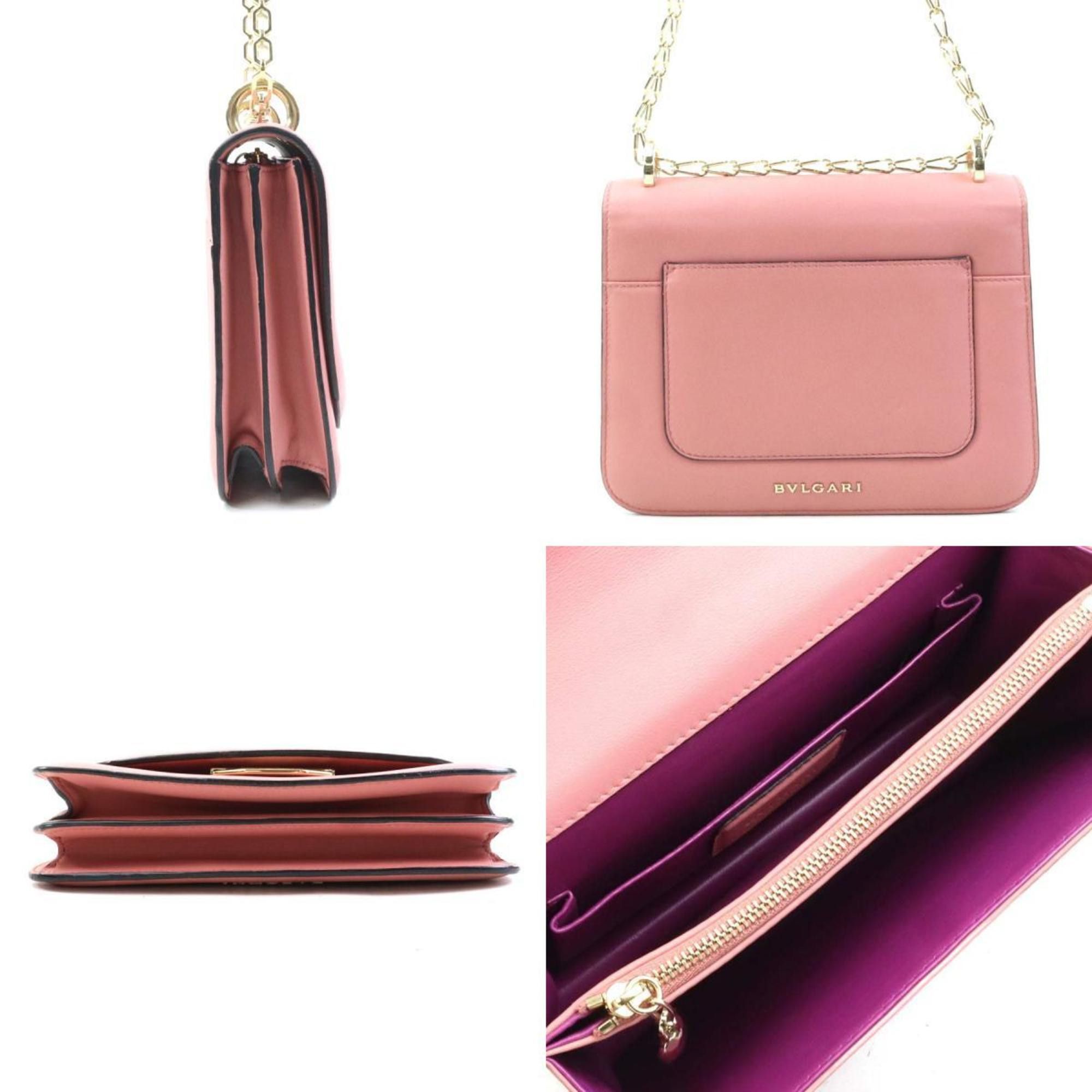 Bvlgari BVLGARI Serpenti Hypnotic Leather Shoulder Bag, Pink, Women's, h31601a Size ONE SIZE - 2 Thumbnail