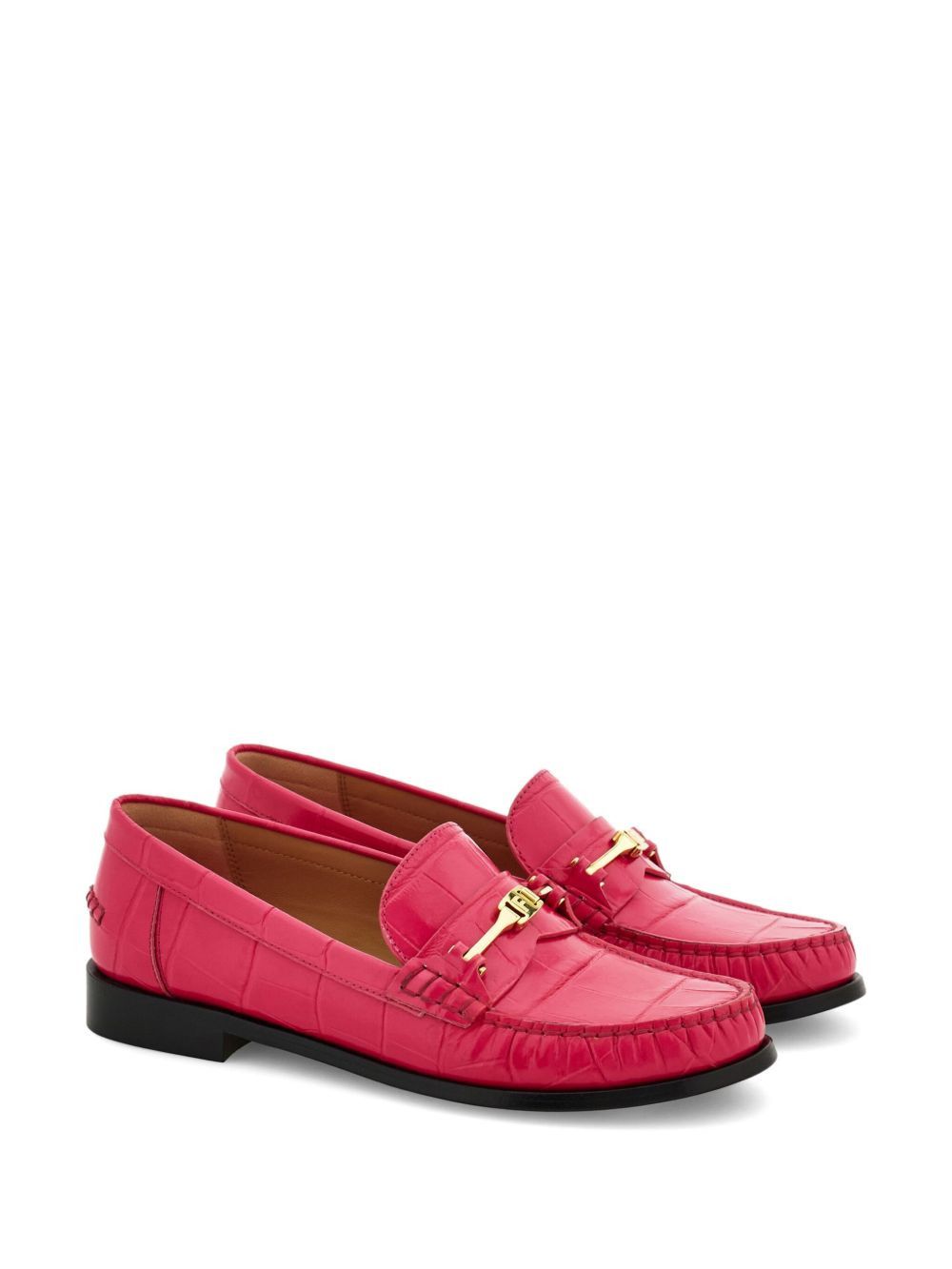 Salvatore Ferragamo Ferragamo F Buckle Loafers SIZE 6 Size ONE SIZE - 2 Thumbnail