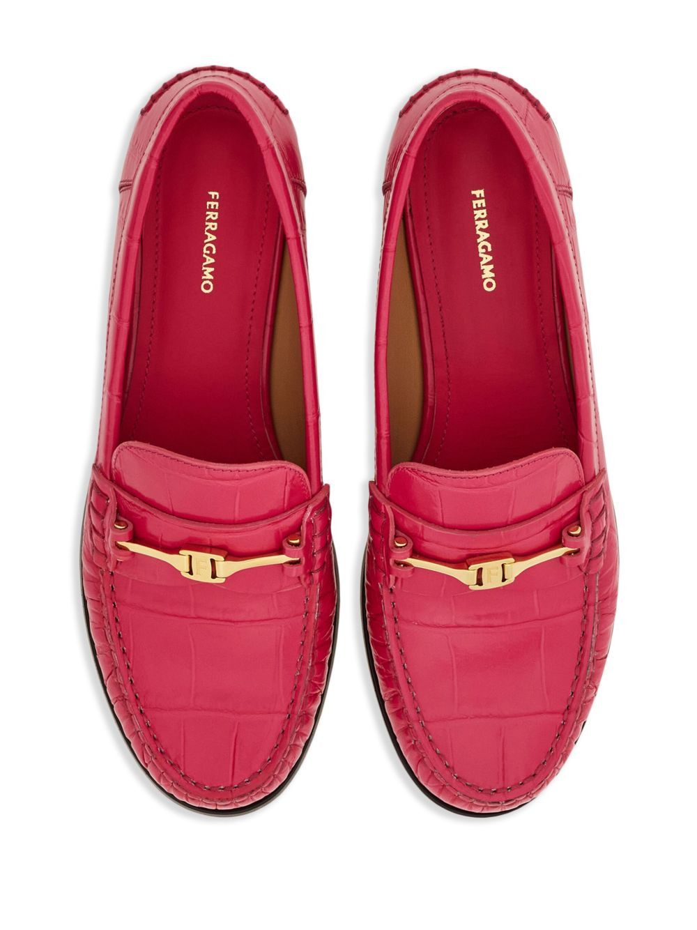 Salvatore Ferragamo Ferragamo F Buckle Loafers SIZE 6.5 Size ONE SIZE - 4 Thumbnail