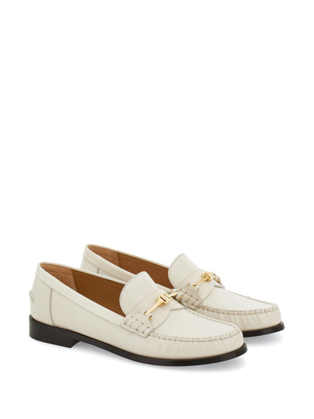 Salvatore Ferragamo Ferragamo F Buckle Loafers SIZE 9 Size ONE SIZE - 2 Thumbnail
