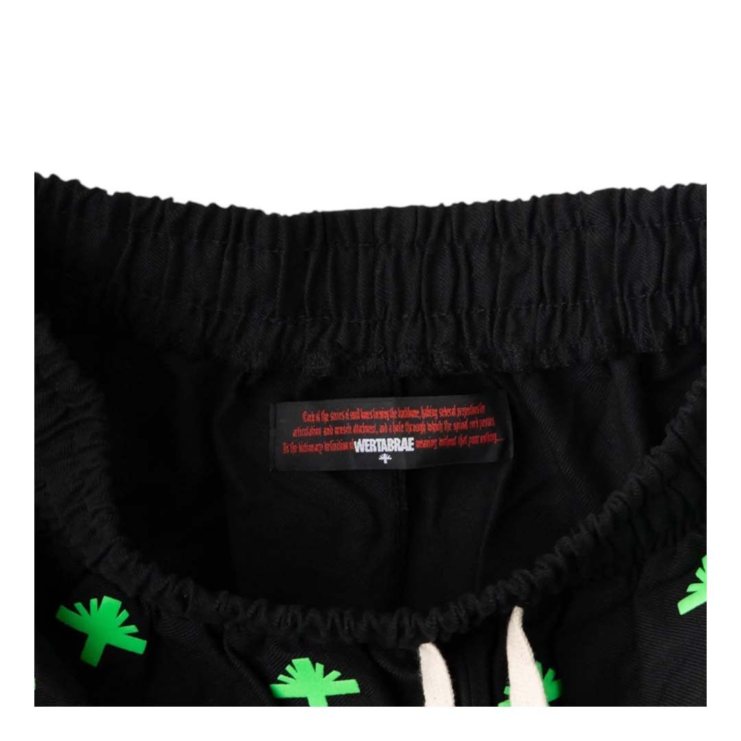 Vertabrae Everyday Logo Sweatpants Black Neon Green Size 36" / US 14 / IT 50 - 3 Thumbnail