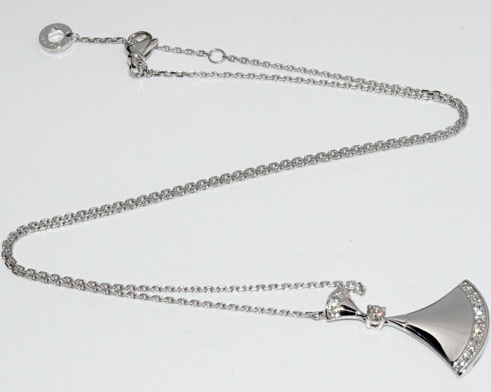 Bvlgari Bvlgari Bvlgari 18K White Gold Diva's Dream Pendant Necklace Metal Necklace DUTY FREE for USA Size ONE SIZE - 3 Thumbnail