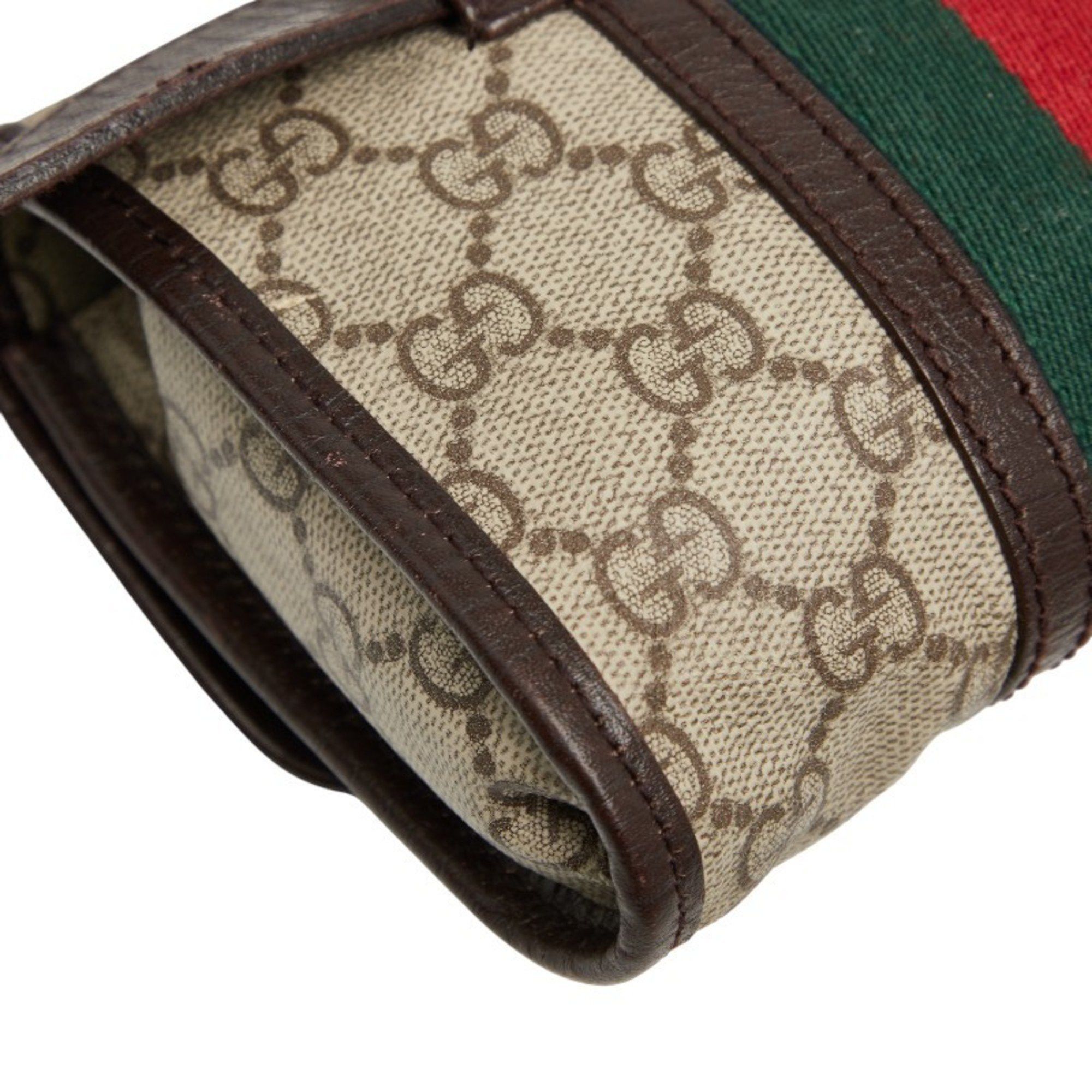Gucci Gucci Sherry Line GG Supreme Body Bag/Waist Bag 152597 Beige Multicolor Leather Women's GUCCI Size ONE SIZE - 6 Thumbnail