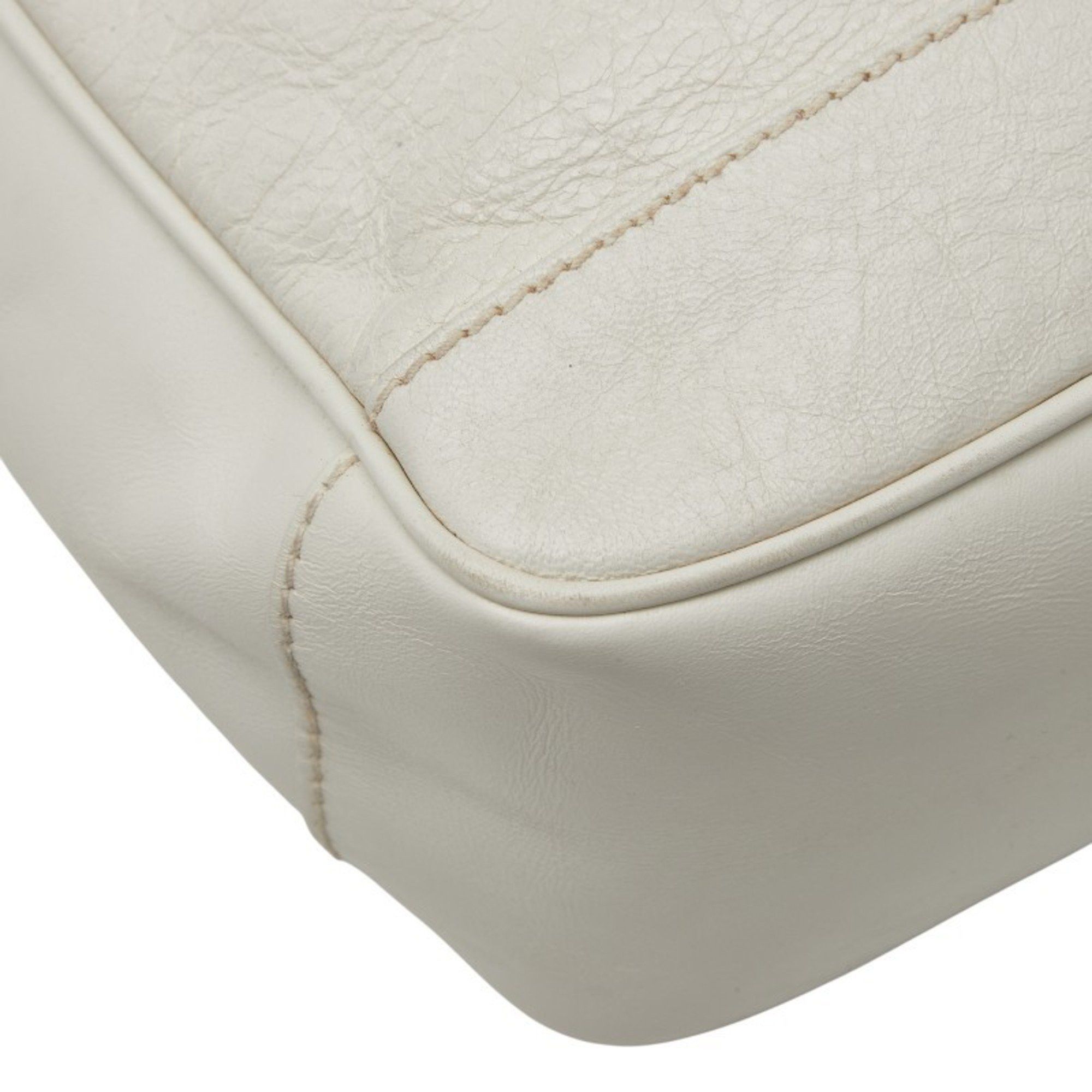 Balenciaga Balenciaga Reporter Crossbody Shoulder Bag 272862 White Leather Women's BALENCIAGA Size ONE SIZE - 7 Thumbnail