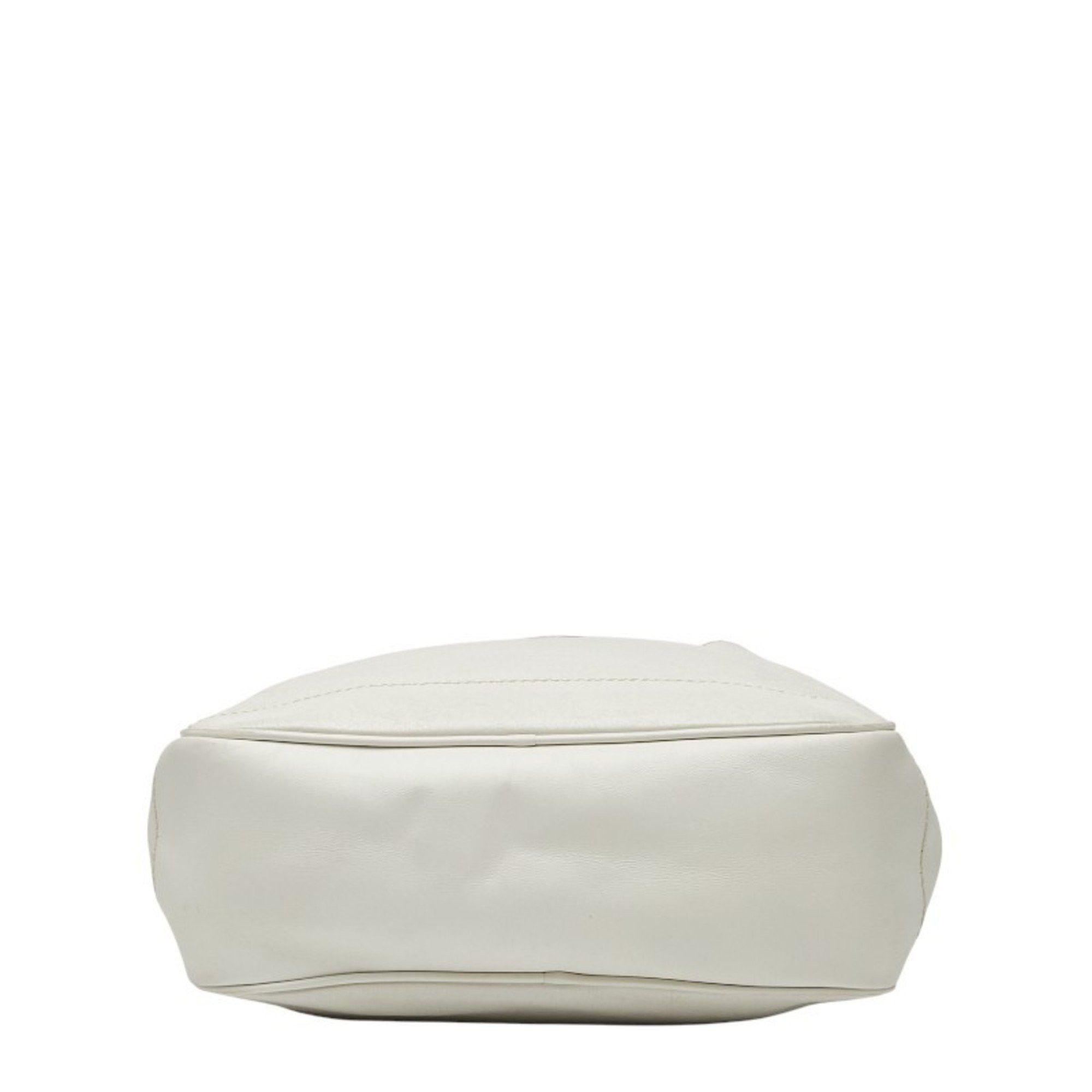 Balenciaga Balenciaga Reporter Crossbody Shoulder Bag 272862 White Leather Women's BALENCIAGA Size ONE SIZE - 3 Thumbnail