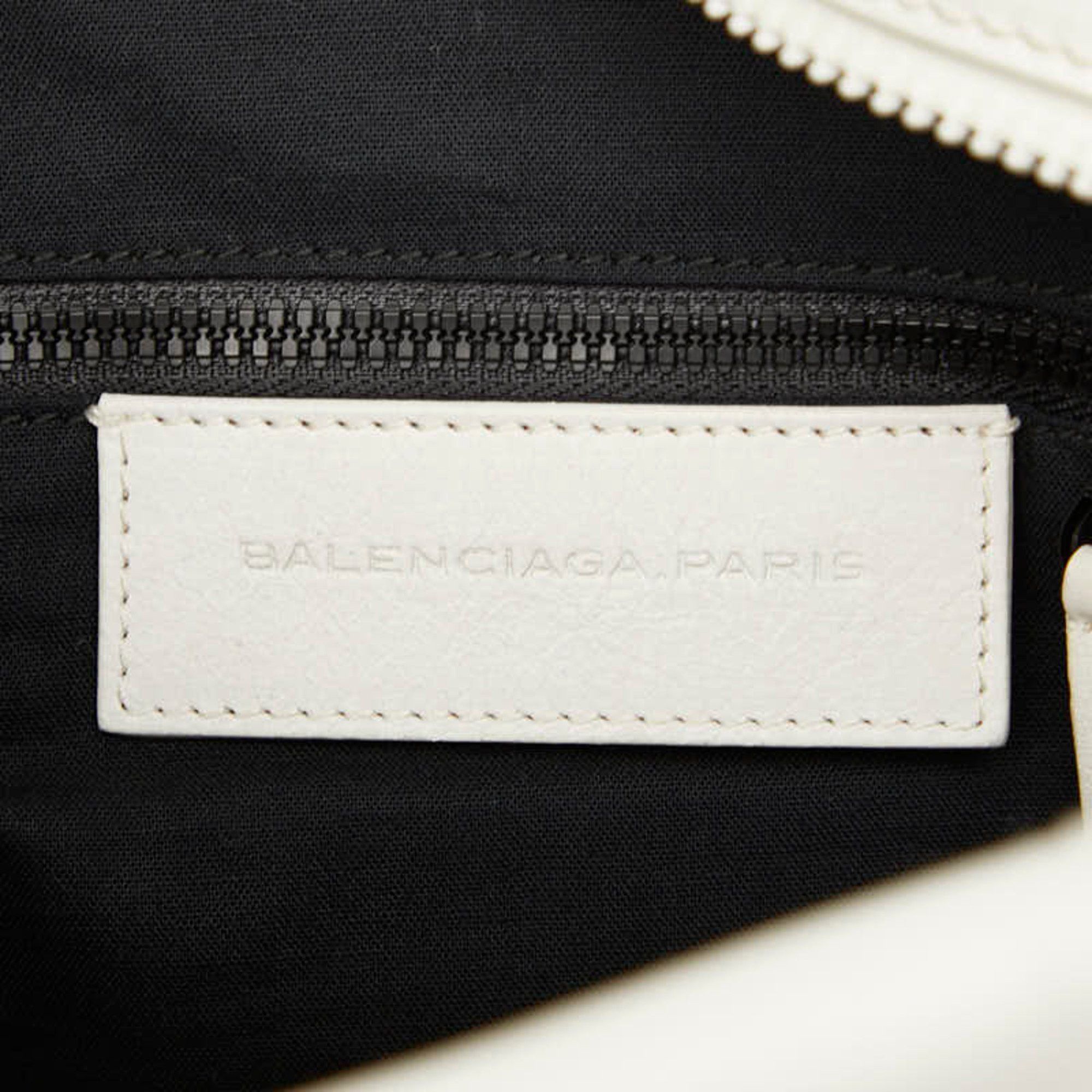 Balenciaga Balenciaga Reporter Crossbody Shoulder Bag 272862 White Leather Women's BALENCIAGA Size ONE SIZE - 10 Thumbnail