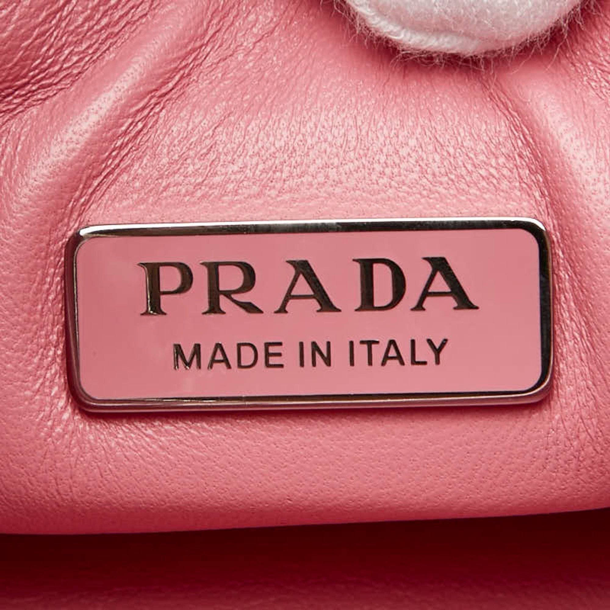 Prada Prada Re-Edition 2005 Chain Handbag/Shoulder Bag 2WAY 1BH204 Pink Leather Women's PRADA Size ONE SIZE - 10 Thumbnail