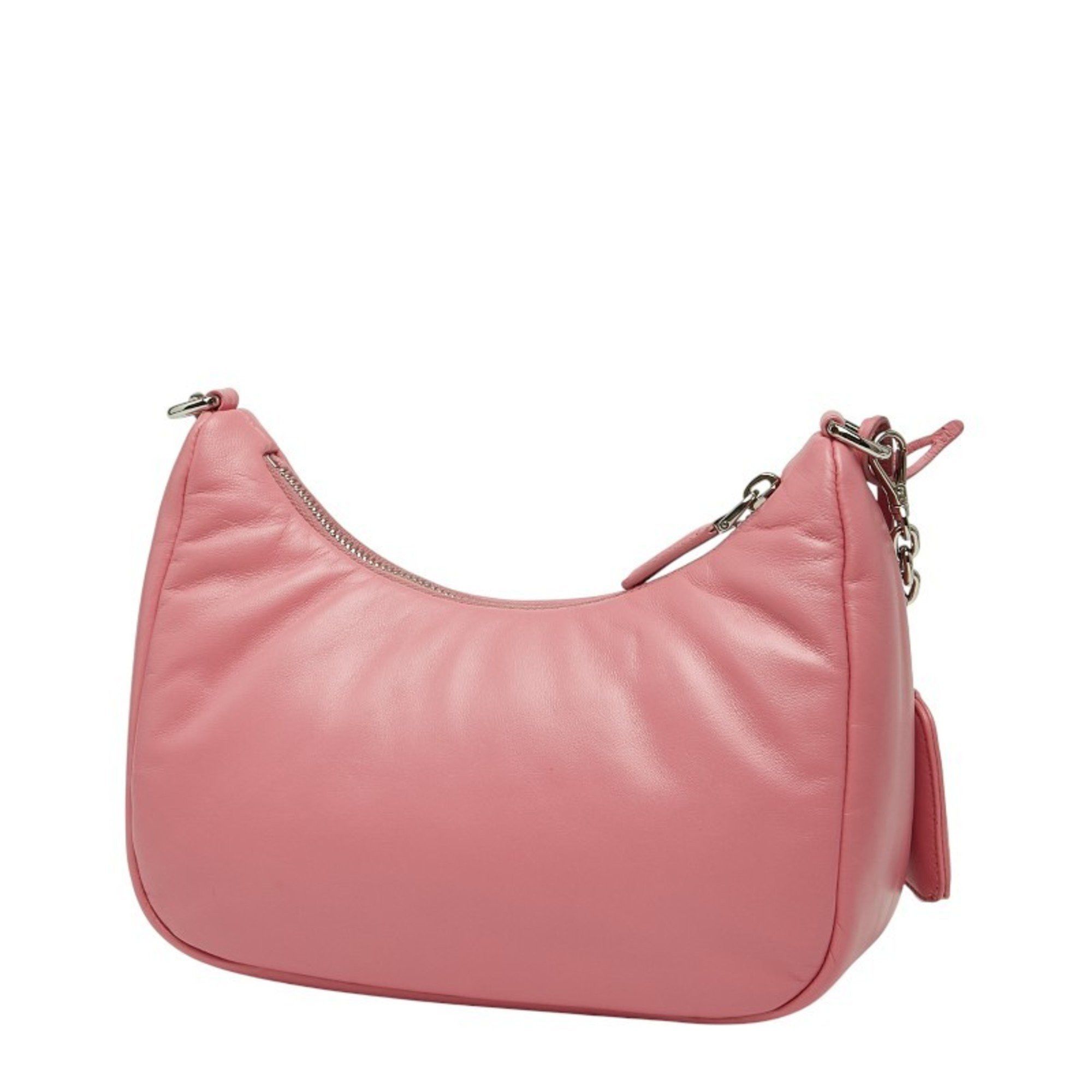 Prada Prada Re-Edition 2005 Chain Handbag/Shoulder Bag 2WAY 1BH204 Pink Leather Women's PRADA Size ONE SIZE - 2 Thumbnail