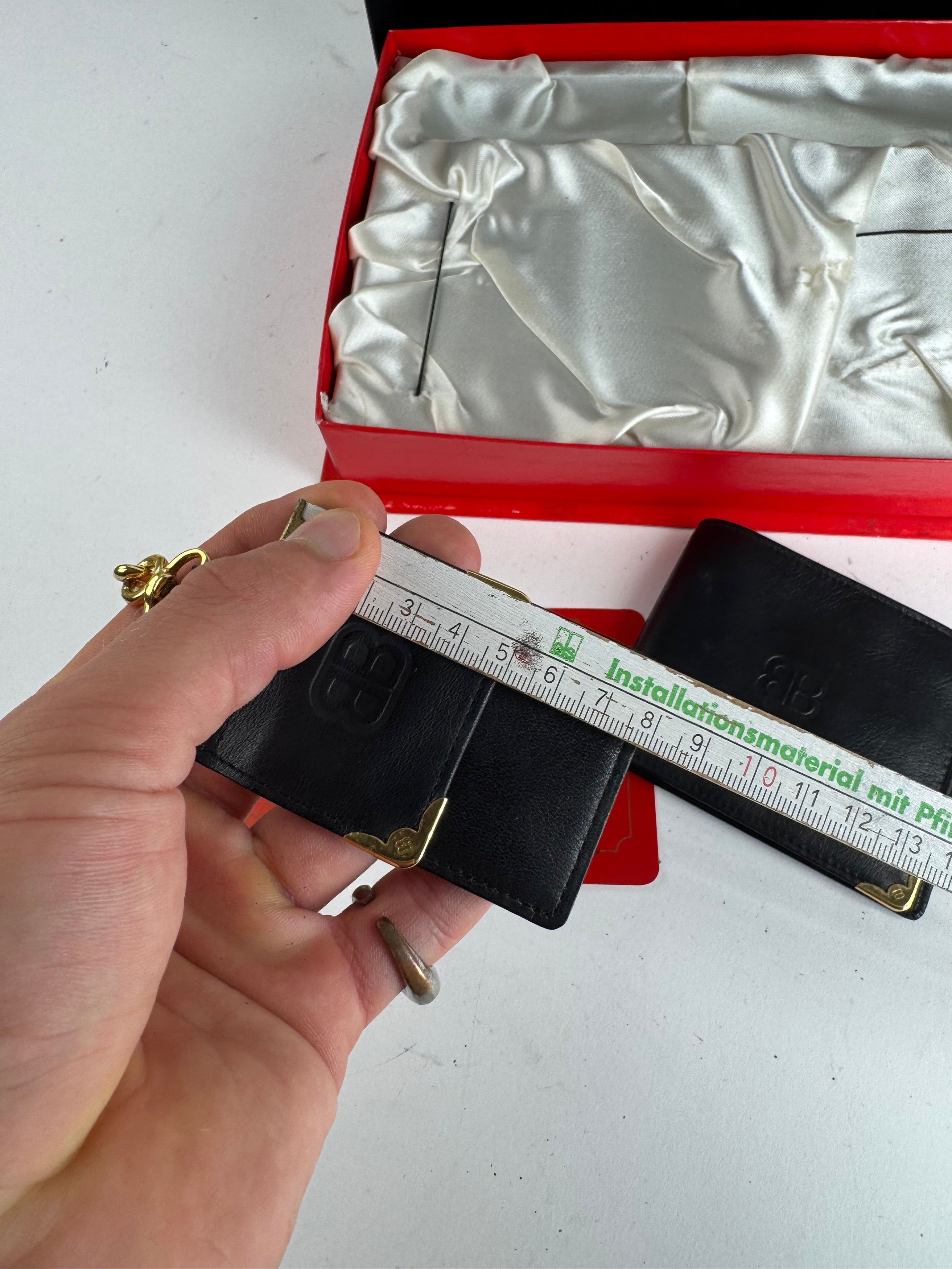 Balenciaga Vintage Leather Wallet Purse set black Size ONE SIZE - 8 Thumbnail