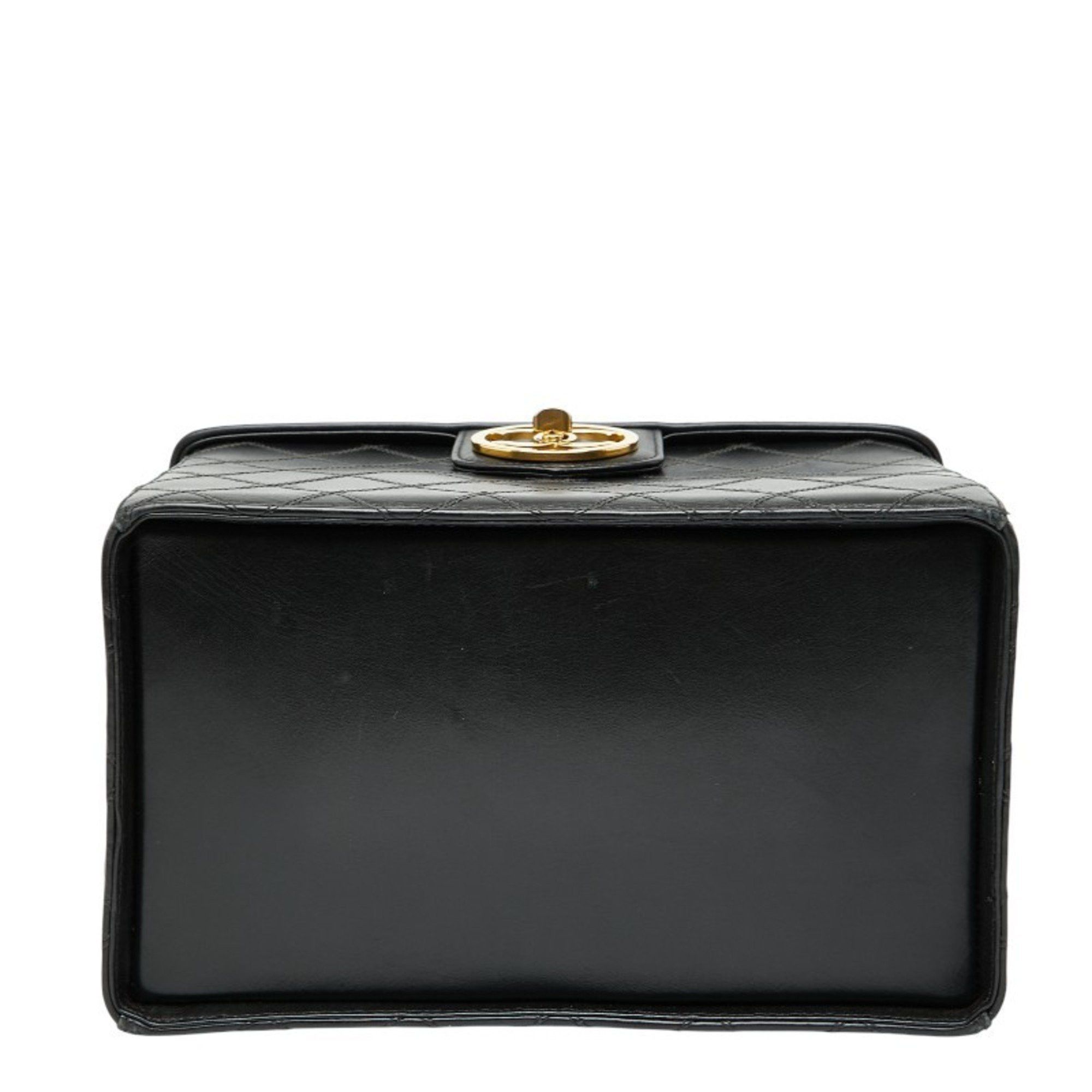 Chanel CHANEL Bicolore Vanity Bag Shoulder 2-Way Black Lambskin Women's Size ONE SIZE - 3 Thumbnail
