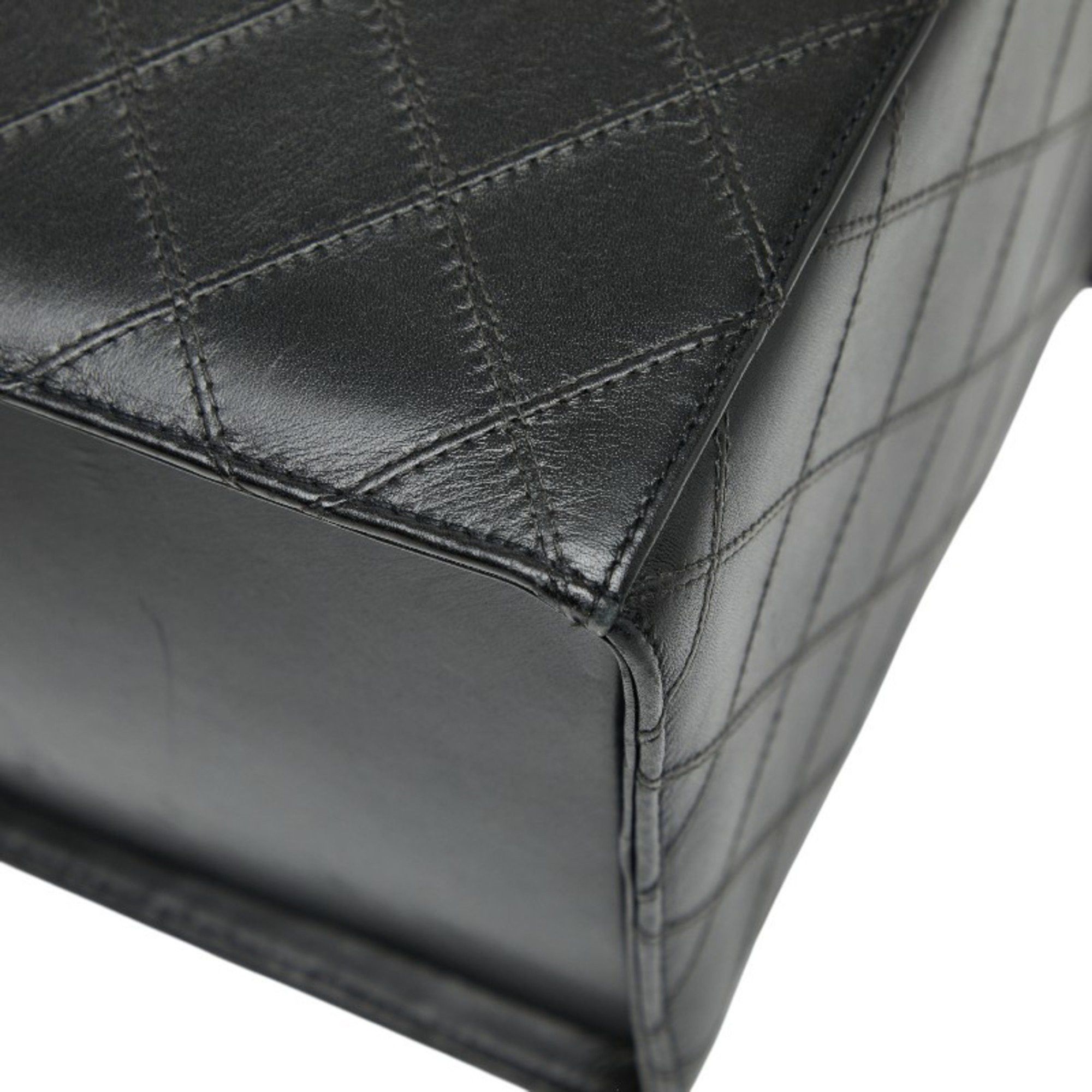 Chanel CHANEL Bicolore Vanity Bag Shoulder 2-Way Black Lambskin Women's Size ONE SIZE - 6 Thumbnail