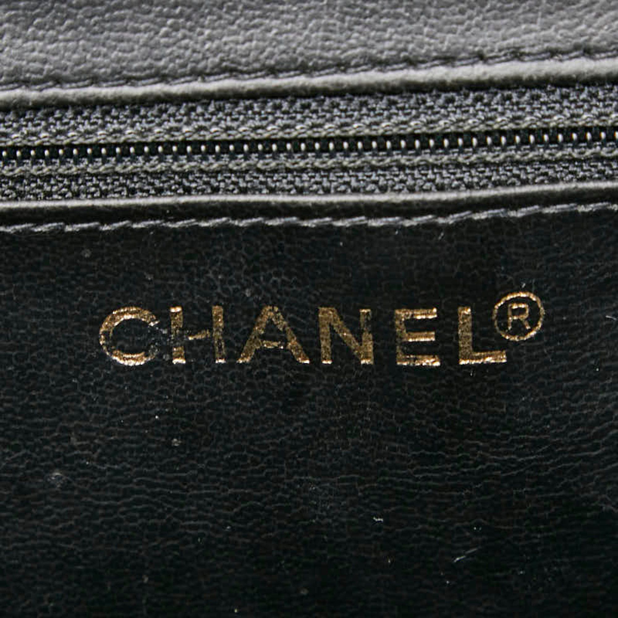 Chanel CHANEL Bicolore Vanity Bag Shoulder 2-Way Black Lambskin Women's Size ONE SIZE - 10 Thumbnail