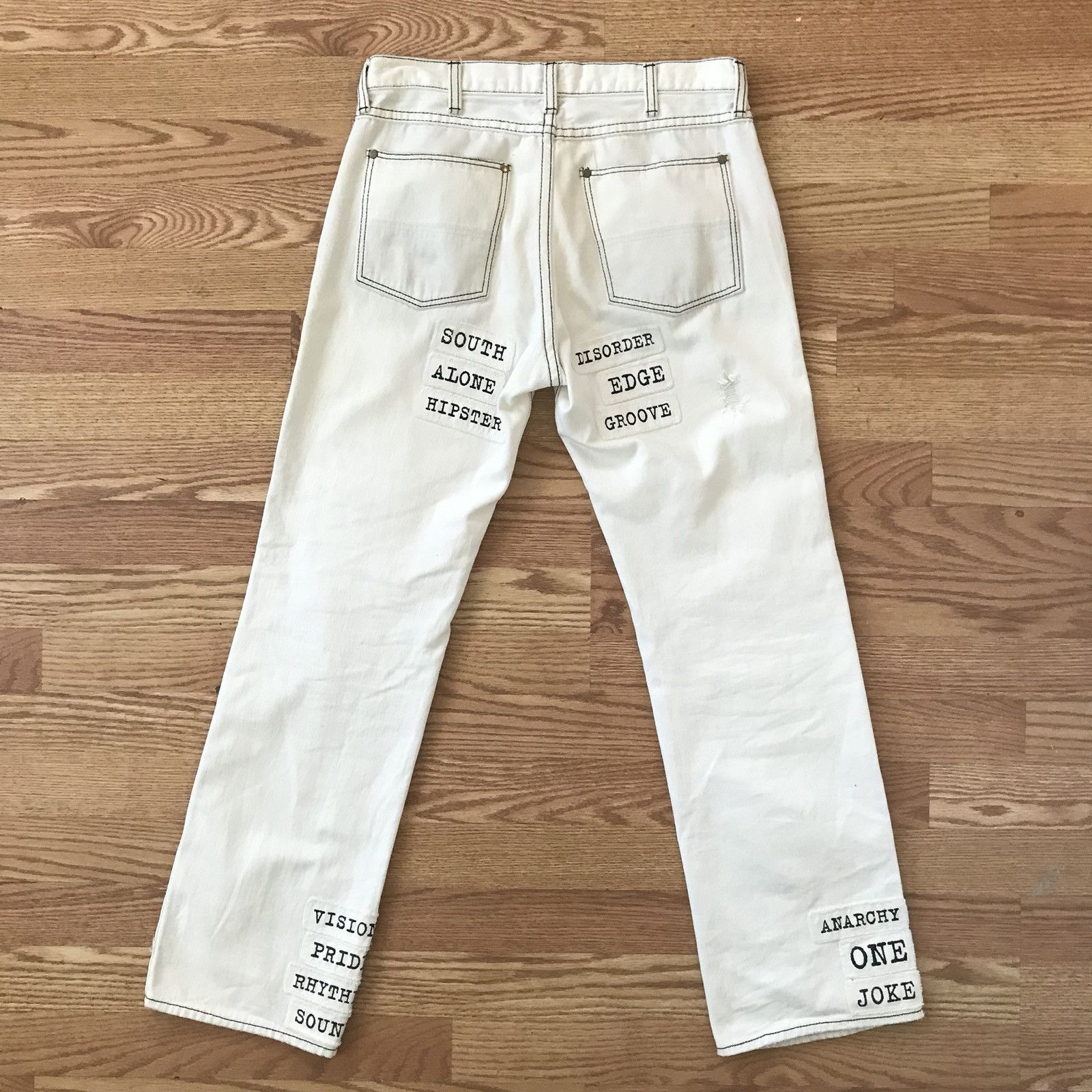 Number (N)ine Number Nine ss02 modern age poem Patchwork Pants Size US 30 / EU 46 - 3 Thumbnail