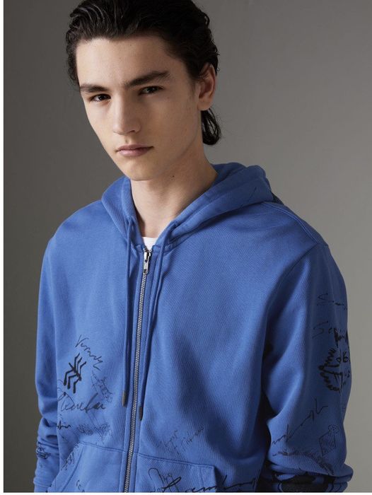 Burberry jersey hooded on sale top