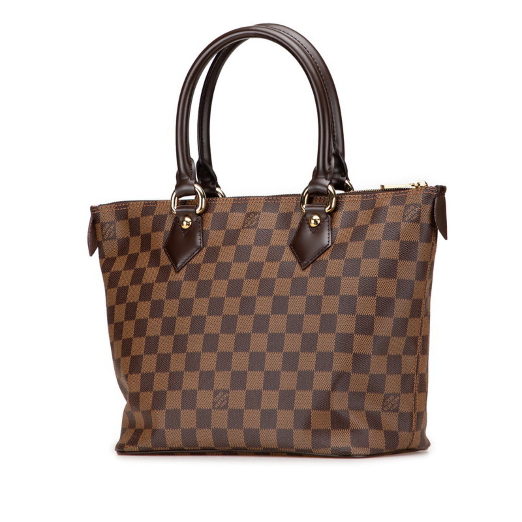 Louis Vuitton Louis Vuitton Damier Saleya PM Handbag Tote Bag N51183 Brown Leather Women's LOUIS VUITTON Size ONE SIZE - 2 Thumbnail