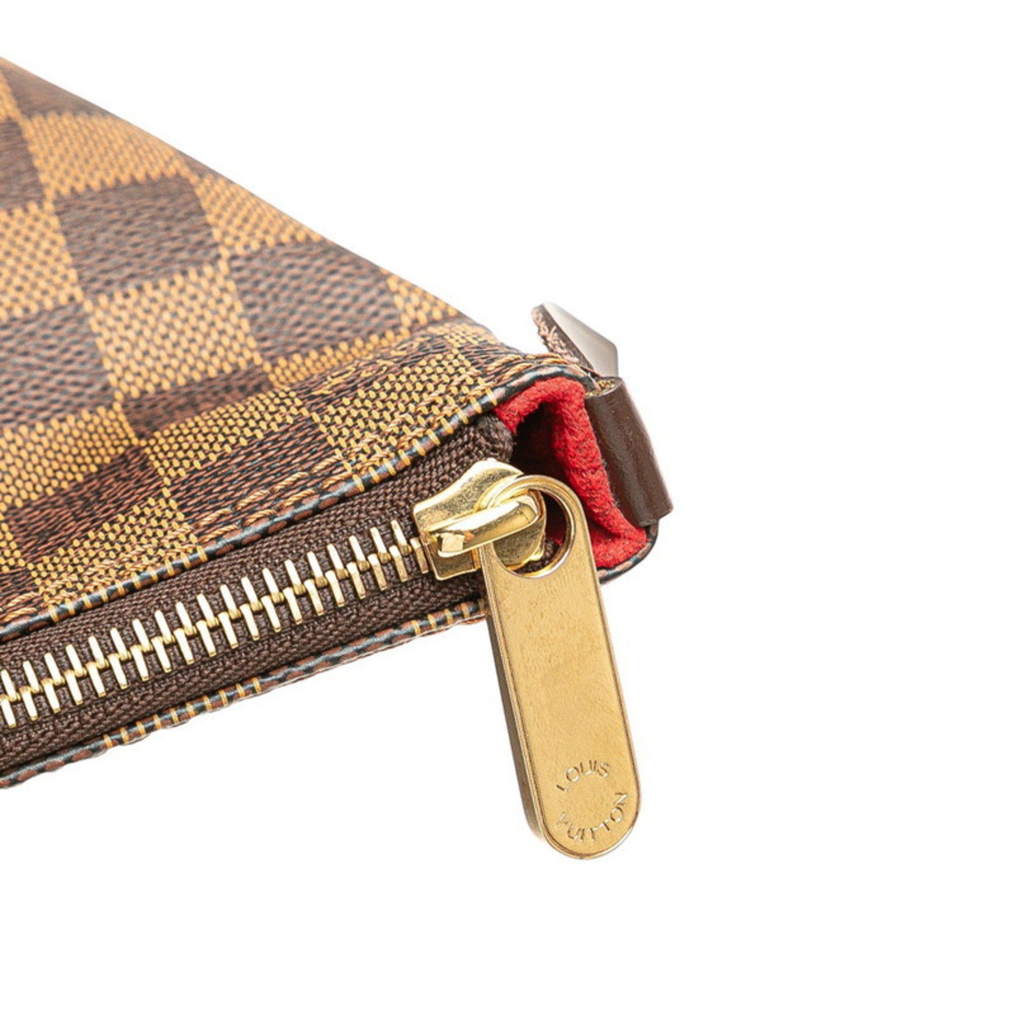 Louis Vuitton Louis Vuitton Damier Saleya PM Handbag Tote Bag N51183 Brown Leather Women's LOUIS VUITTON Size ONE SIZE - 7 Thumbnail