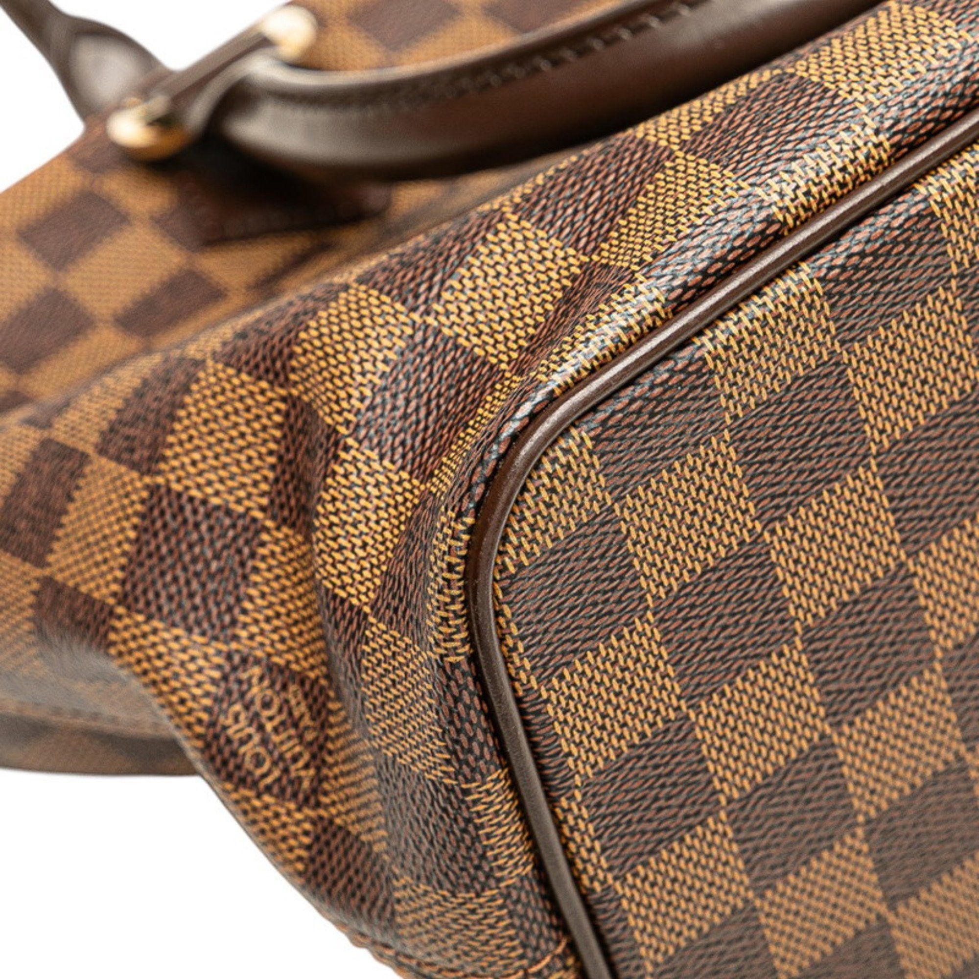 Louis Vuitton Louis Vuitton Damier Saleya PM Handbag Tote Bag N51183 Brown Leather Women's LOUIS VUITTON Size ONE SIZE - 6 Thumbnail