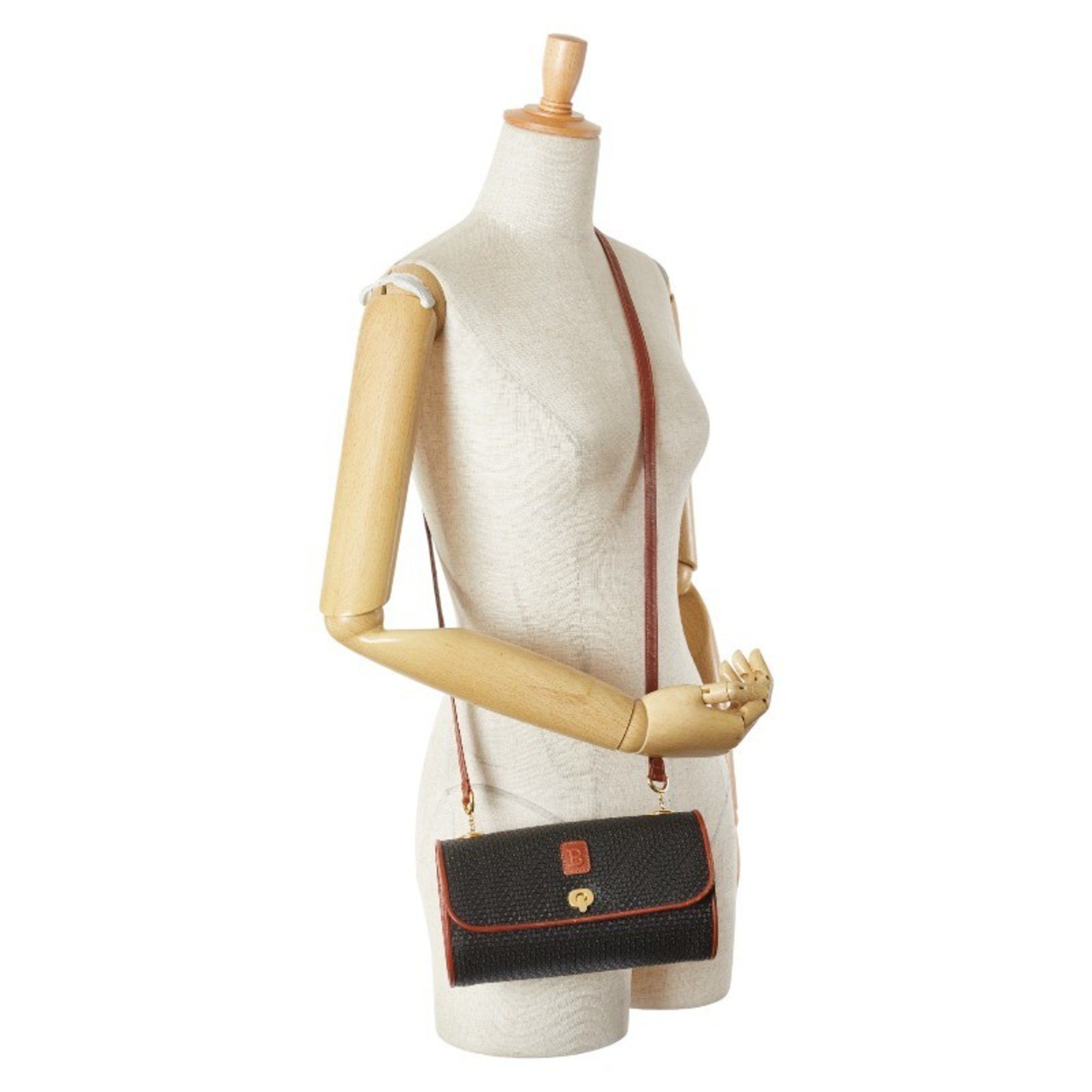 Bally Bally B Logo Crossbody Shoulder Bag in Black and Brown Leather for Women Size ONE SIZE - 10 Thumbnail