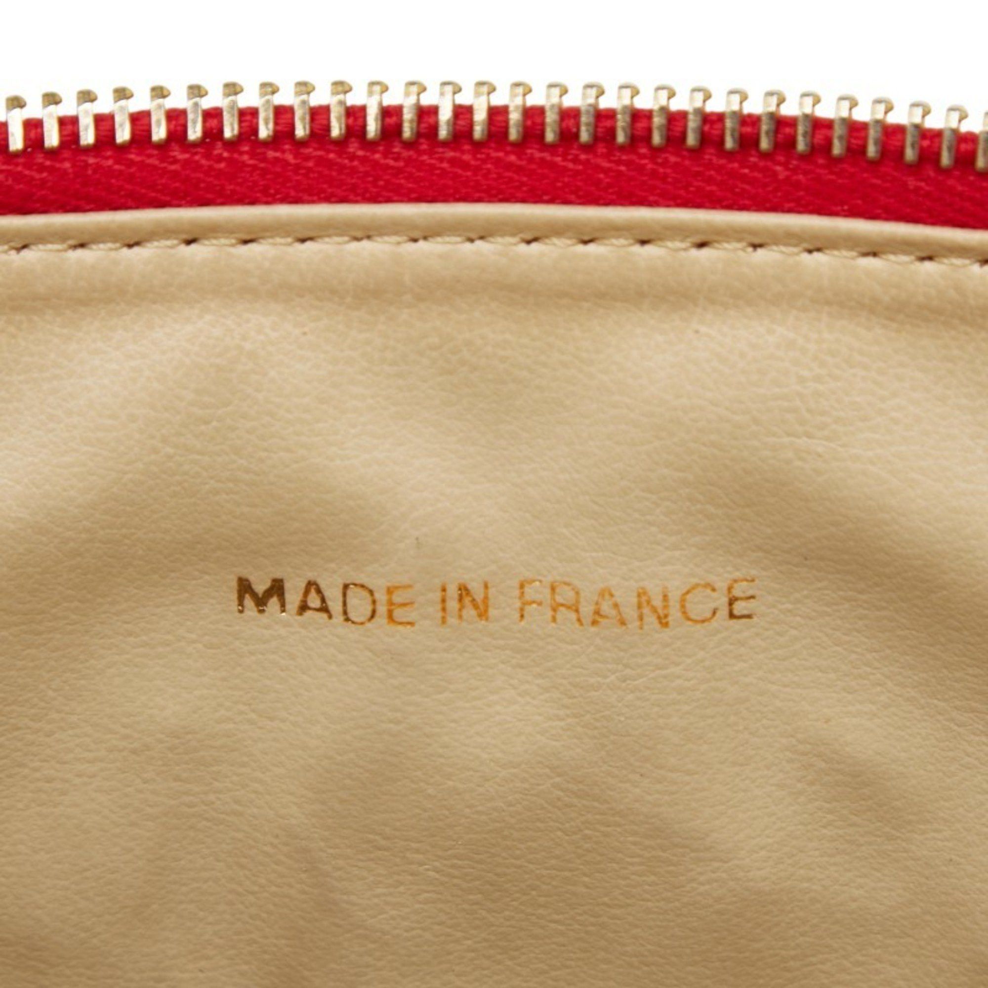 Chanel Chanel Coco Mark Vanity Bag Handbag Red Caviar Skin Women's CHANEL Size ONE SIZE - 13 Thumbnail