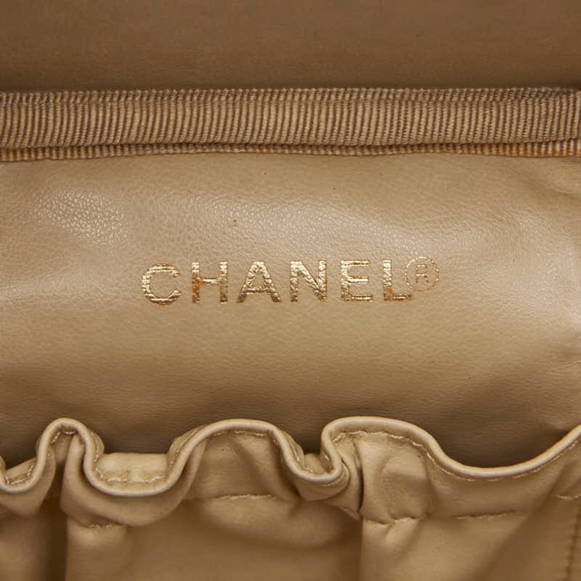 Chanel Chanel Coco Mark Vanity Bag Handbag Red Caviar Skin Women's CHANEL Size ONE SIZE - 11 Thumbnail