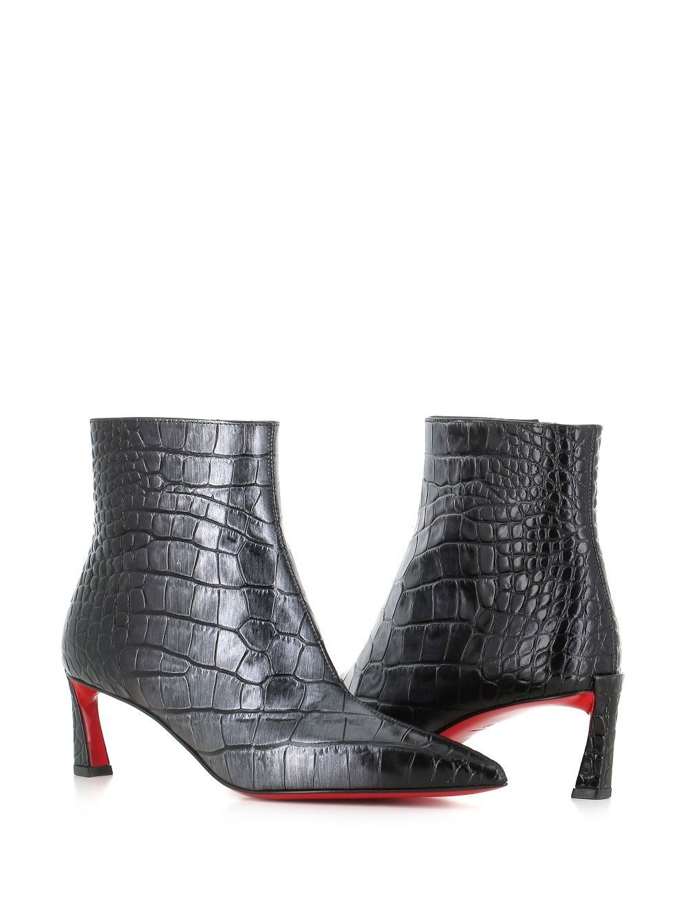 Christian Louboutin condora booty 55mm metal grey Size US 6.5 / IT 36.5 - 3 Thumbnail