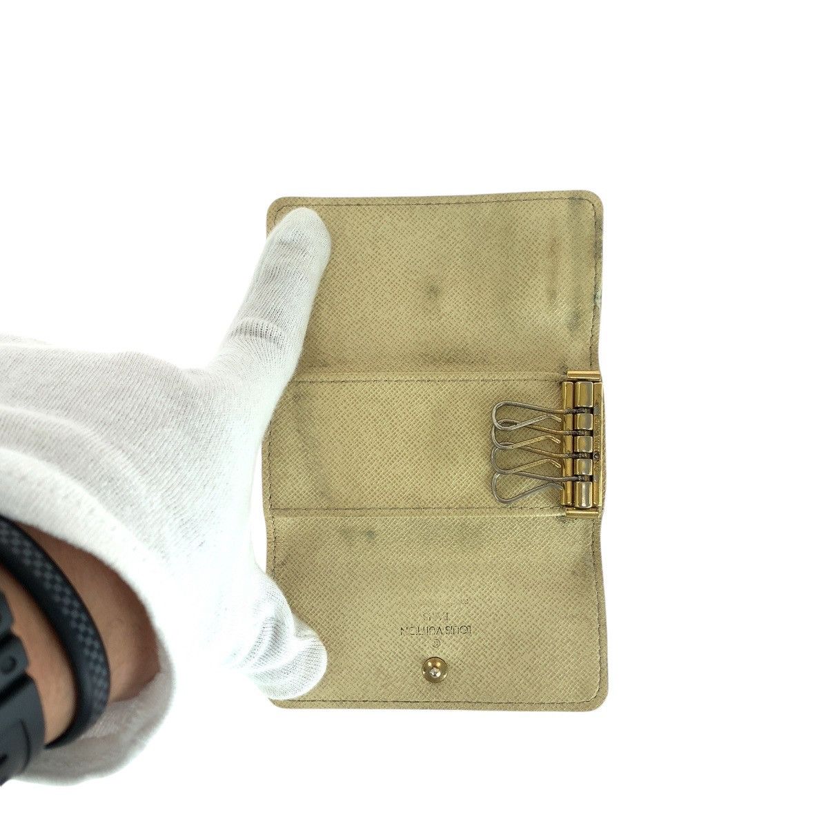 Louis Vuitton Louis Vuitton Louis Vuitton Multicles 4 Damier Azur Key Case Canvas Key case N60386 DUTY FREE for USA Size ONE SIZE - 9 Thumbnail