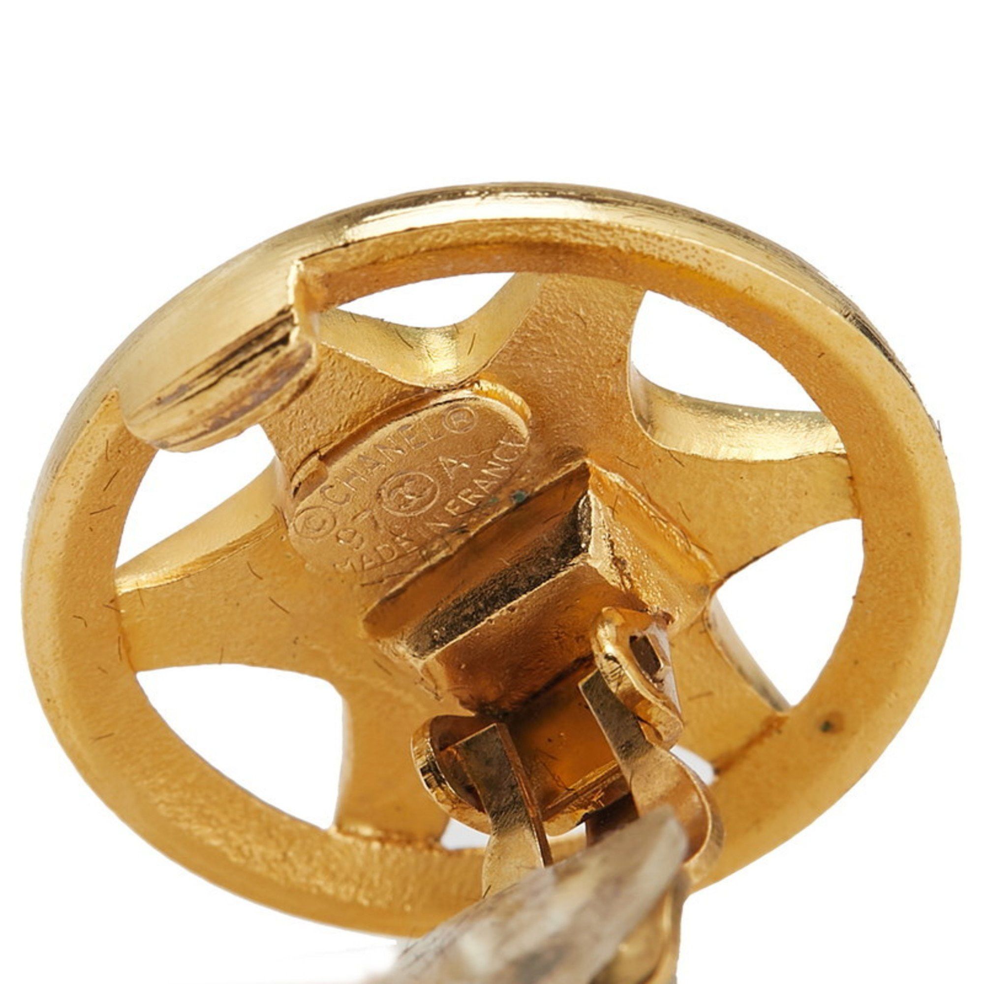 Chanel Vintage Chanel Coco Mark Star Earrings, Gold Plated, Women's Size ONE SIZE - 3 Thumbnail