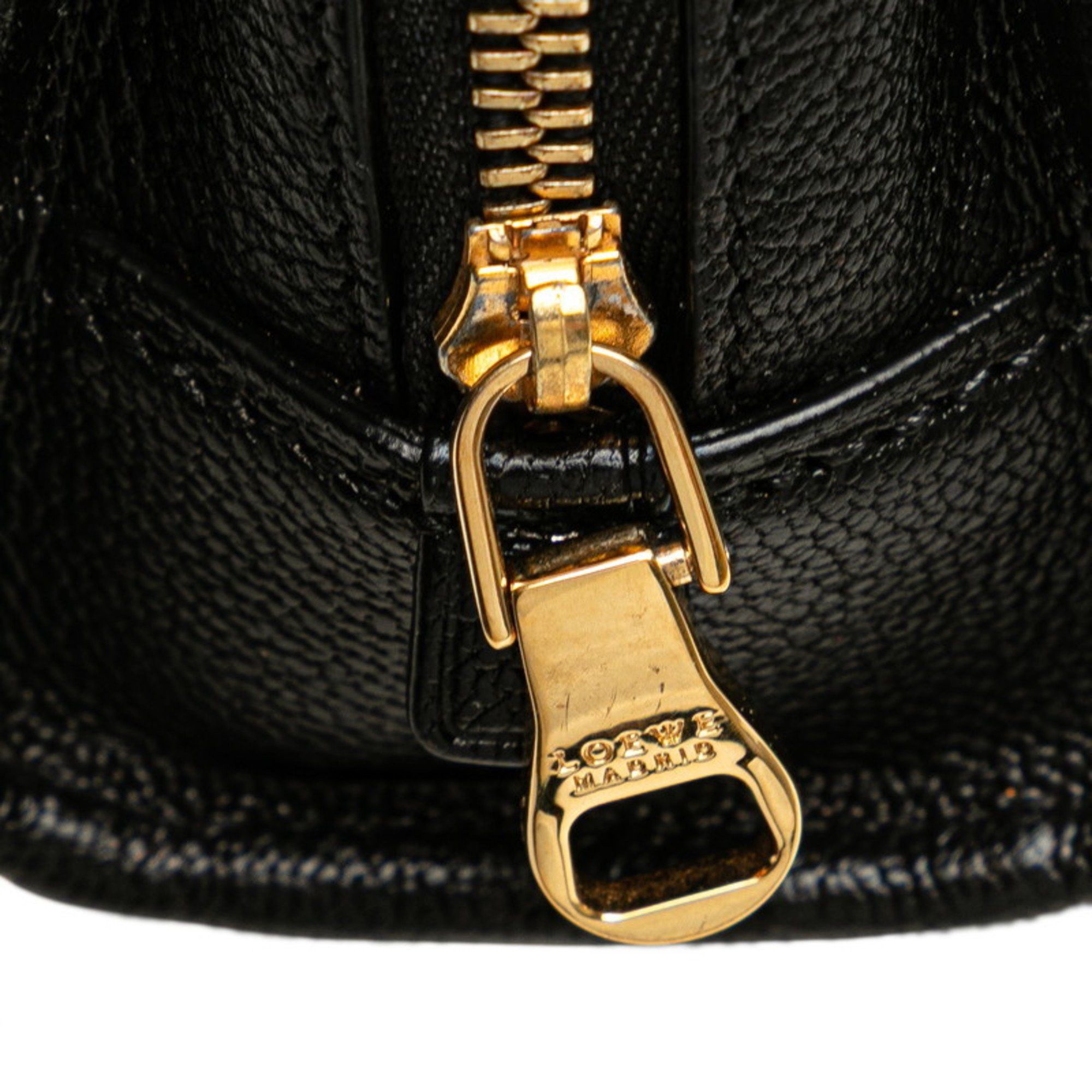 Loewe LOEWE Anagram Amazona Micro Mini Handbag/Shoulder Bag, 2-Way, Black Leather, Women's Size ONE SIZE - 4 Thumbnail