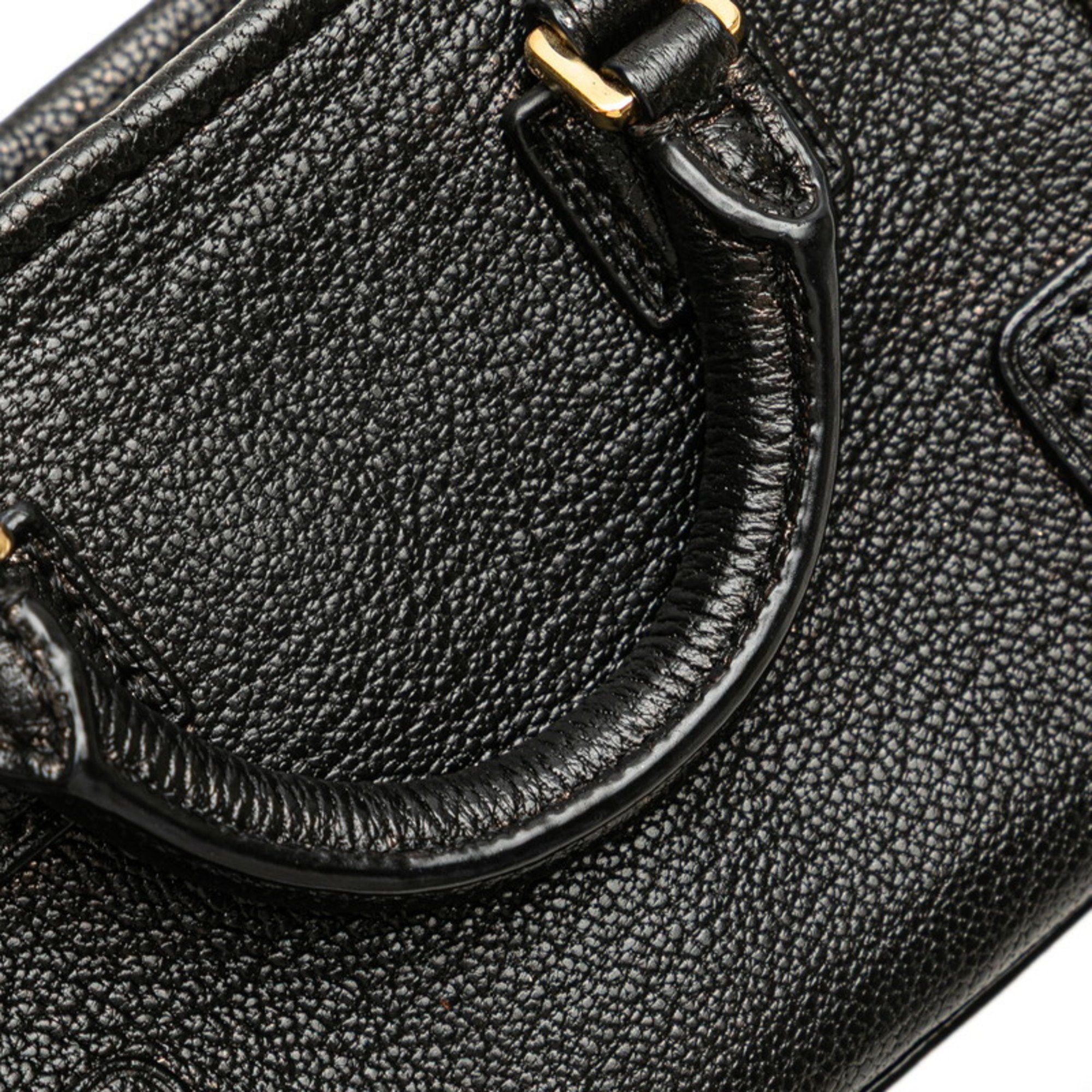 Loewe LOEWE Anagram Amazona Micro Mini Handbag/Shoulder Bag, 2-Way, Black Leather, Women's Size ONE SIZE - 7 Thumbnail
