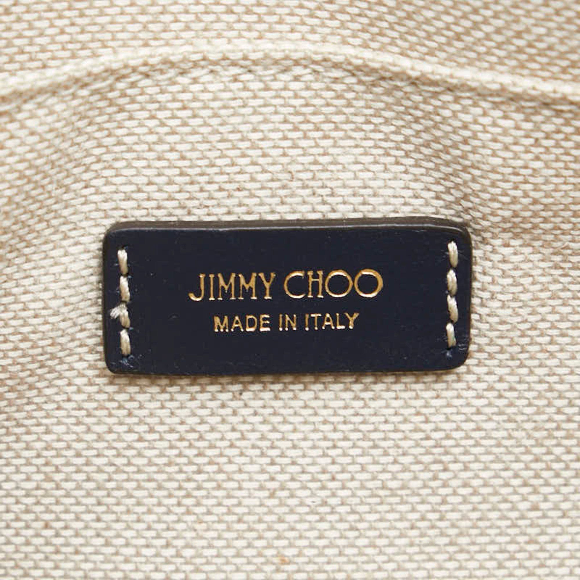 Jimmy Choo Jimmy Choo JC Monogram VARENNE AVENUE QUAD 23SS Denim Quilted Chain Shoulder Bag in Indigo Blue Cotton and Leather. Women's. Size ONE SIZE - 9 Thumbnail