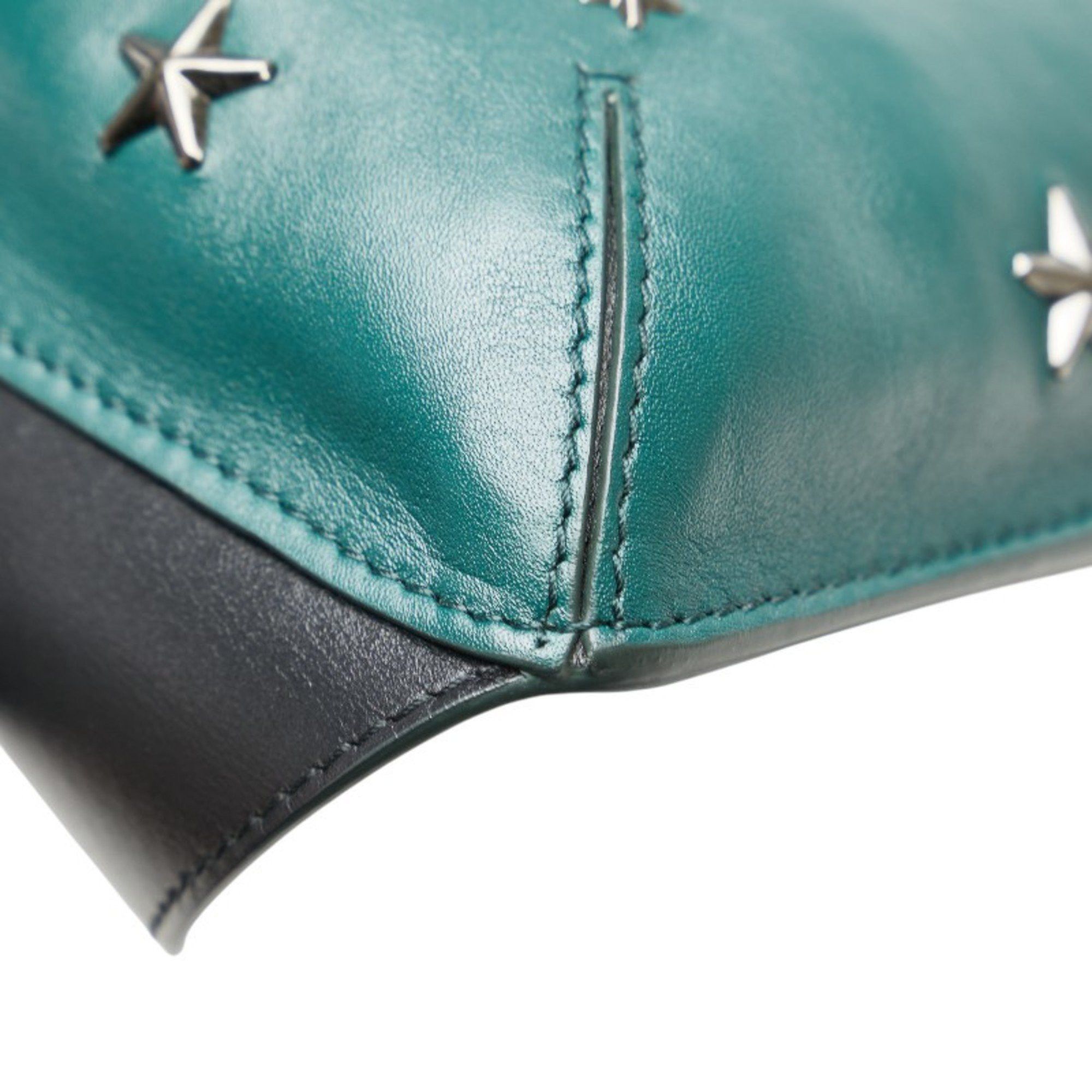 Jimmy Choo Jimmy Choo Star Studs Body Bag/Waist Bag in Green and Black Leather for Women Size ONE SIZE - 4 Thumbnail