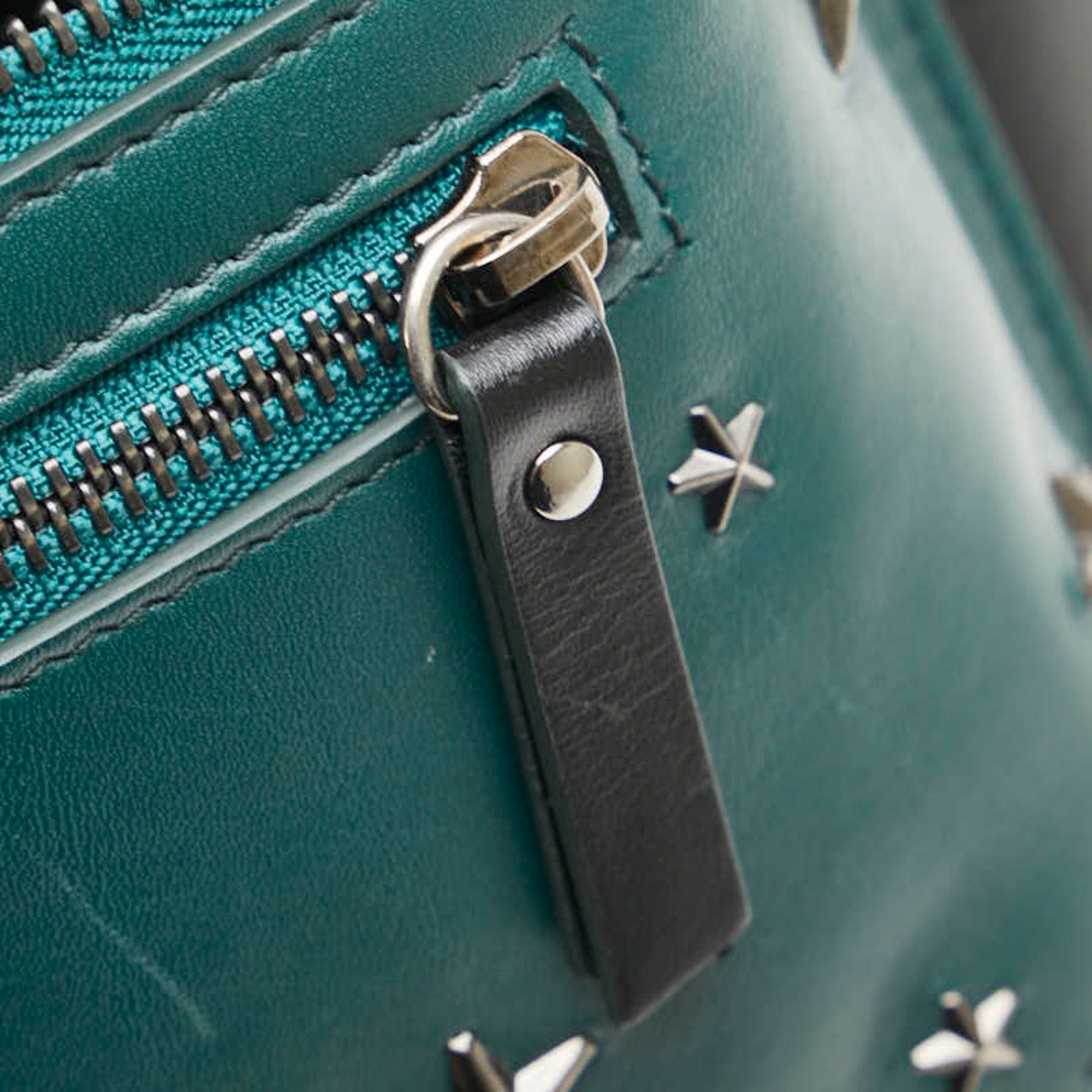 Jimmy Choo Jimmy Choo Star Studs Body Bag/Waist Bag in Green and Black Leather for Women Size ONE SIZE - 6 Thumbnail