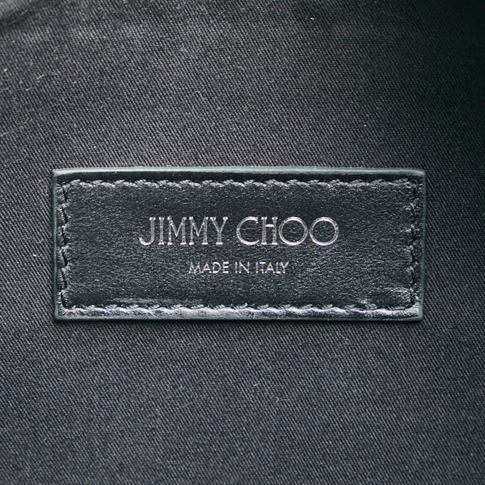 Jimmy Choo Jimmy Choo Star Studs Body Bag/Waist Bag in Green and Black Leather for Women Size ONE SIZE - 8 Thumbnail