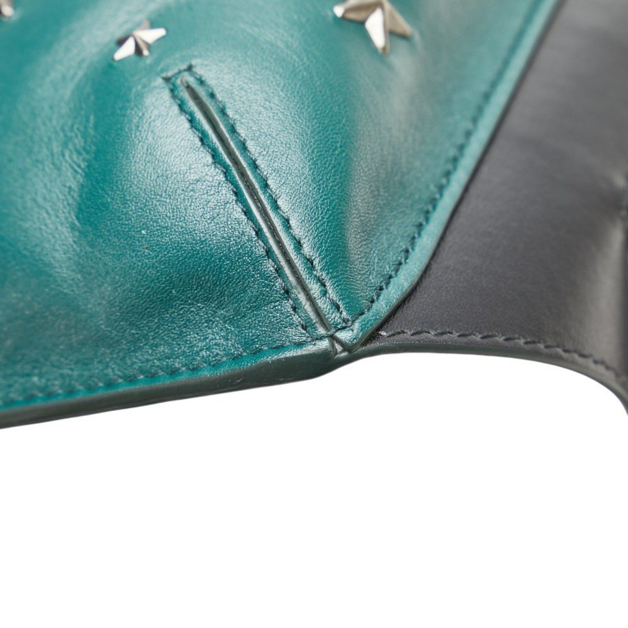 Jimmy Choo Jimmy Choo Star Studs Body Bag/Waist Bag in Green and Black Leather for Women Size ONE SIZE - 5 Thumbnail