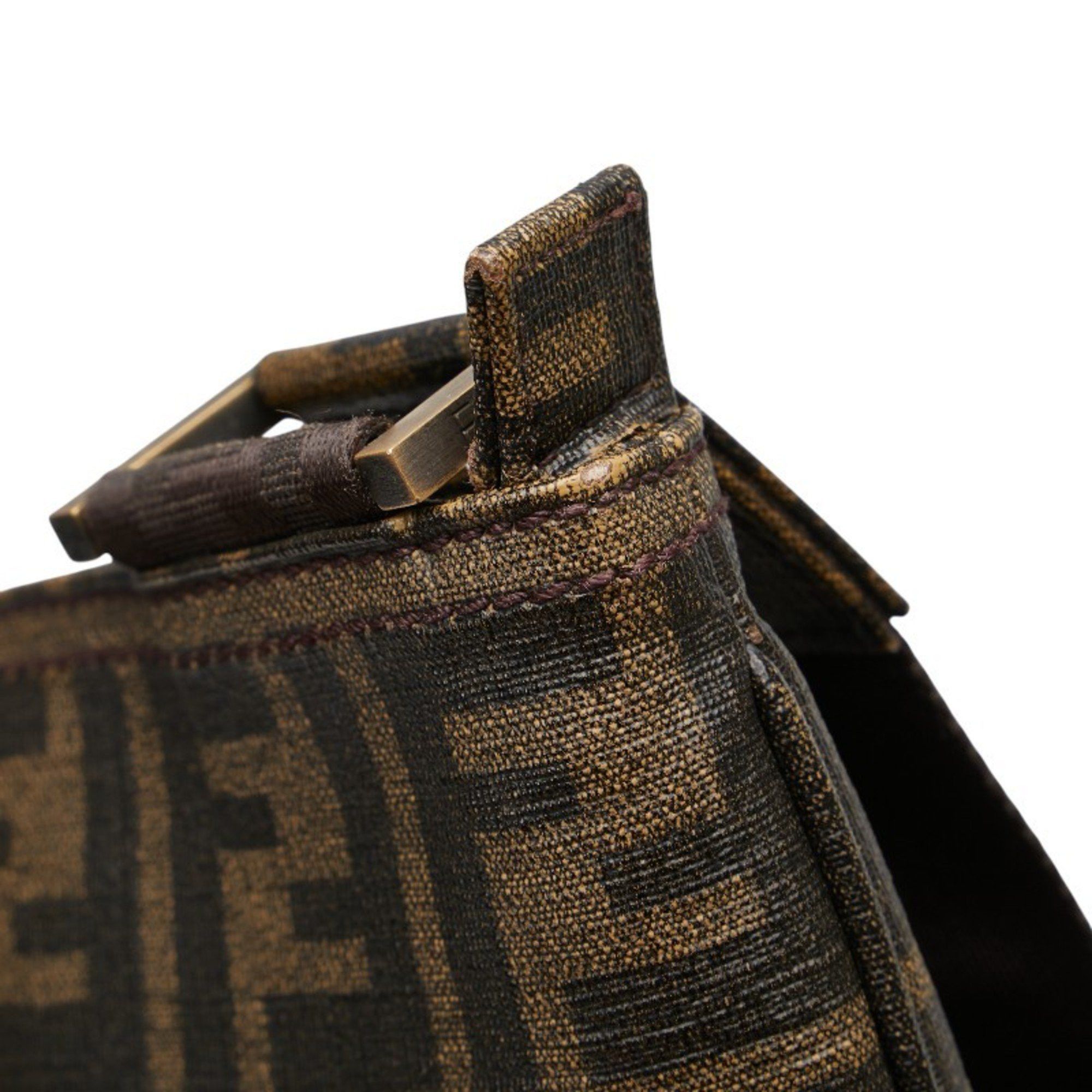 Fendi Fendi Zucca Crossbody Shoulder Bag 7VA247 Khaki Brown Leather Women's FENDI Size ONE SIZE - 8 Thumbnail