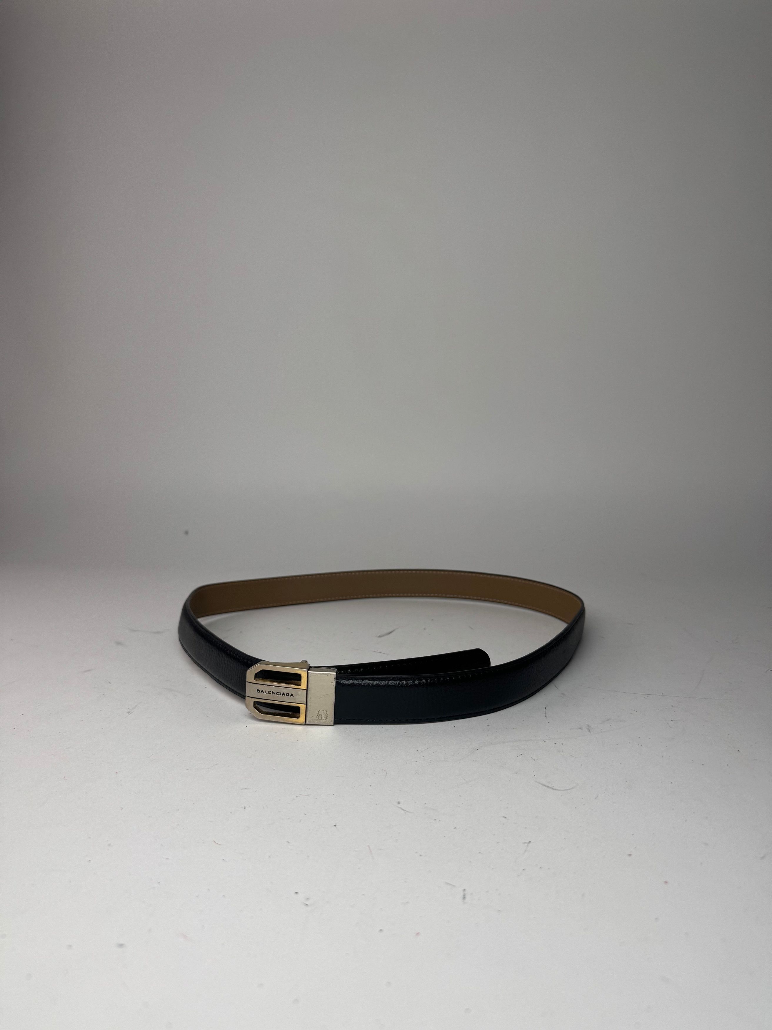 Balenciaga Vintage Leather Belt Black Size ONE SIZE - 4 Thumbnail