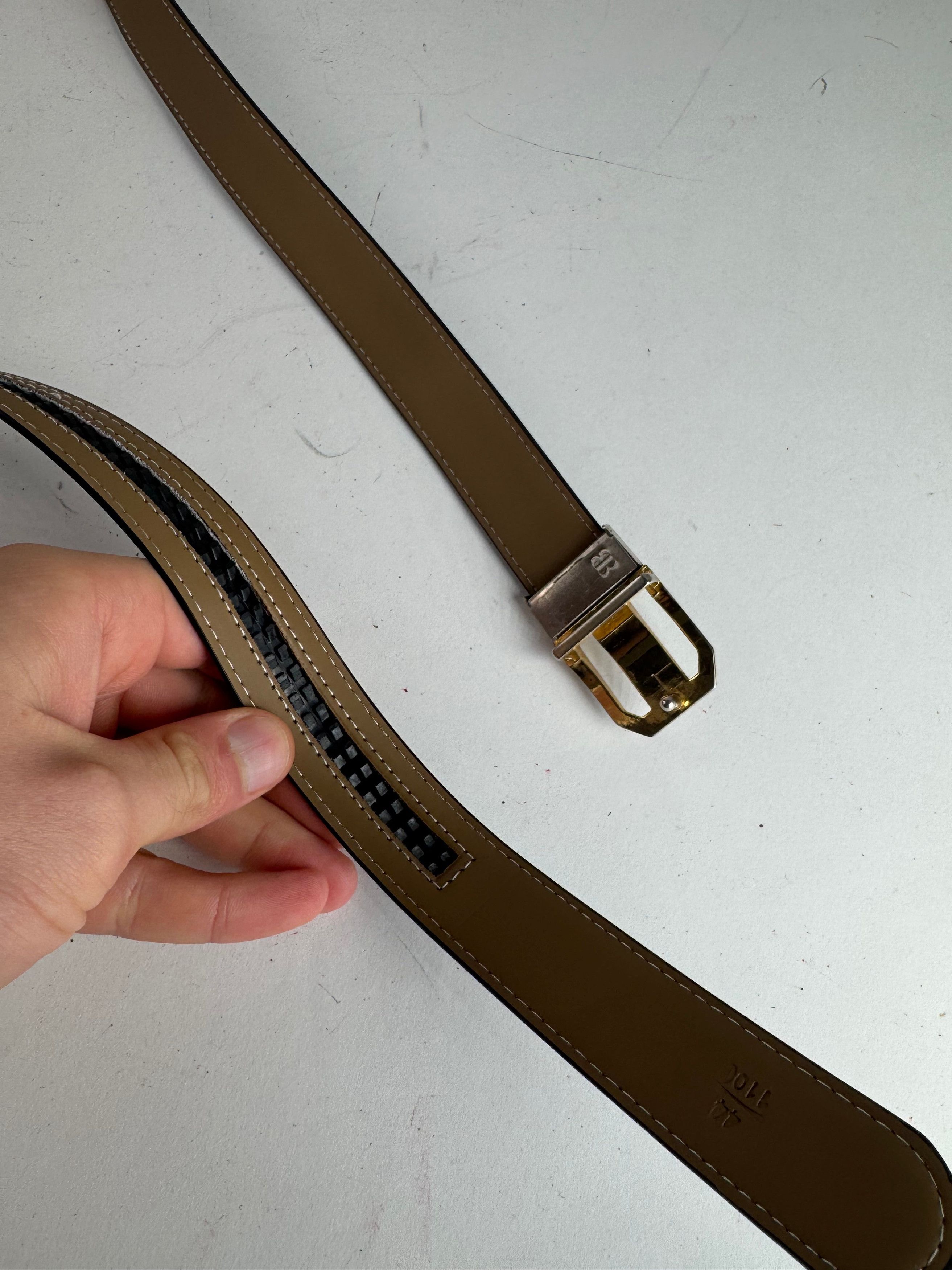 Balenciaga Vintage Leather Belt Black Size ONE SIZE - 5 Thumbnail