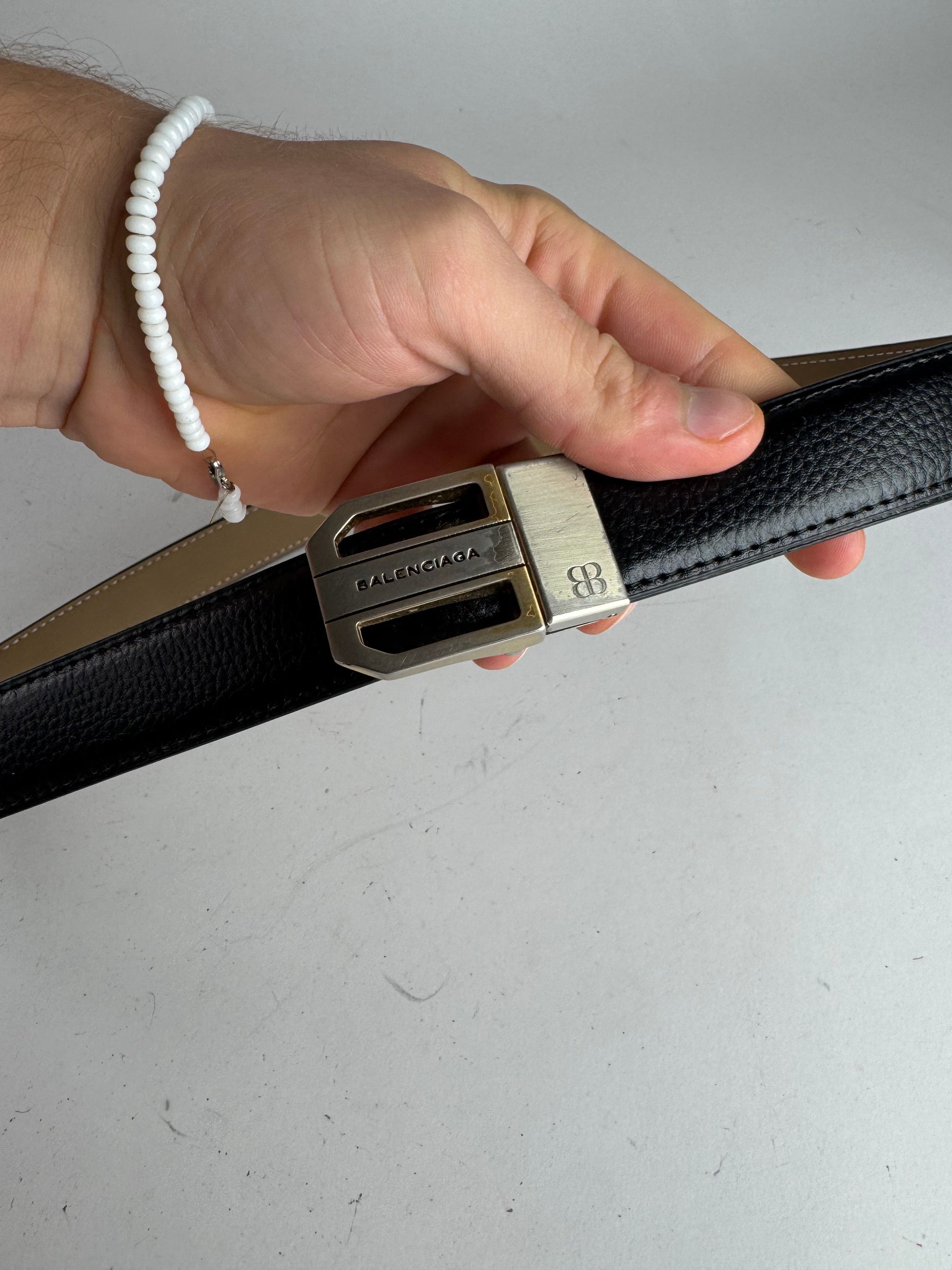 Balenciaga Vintage Leather Belt Black Size ONE SIZE - 2 Thumbnail