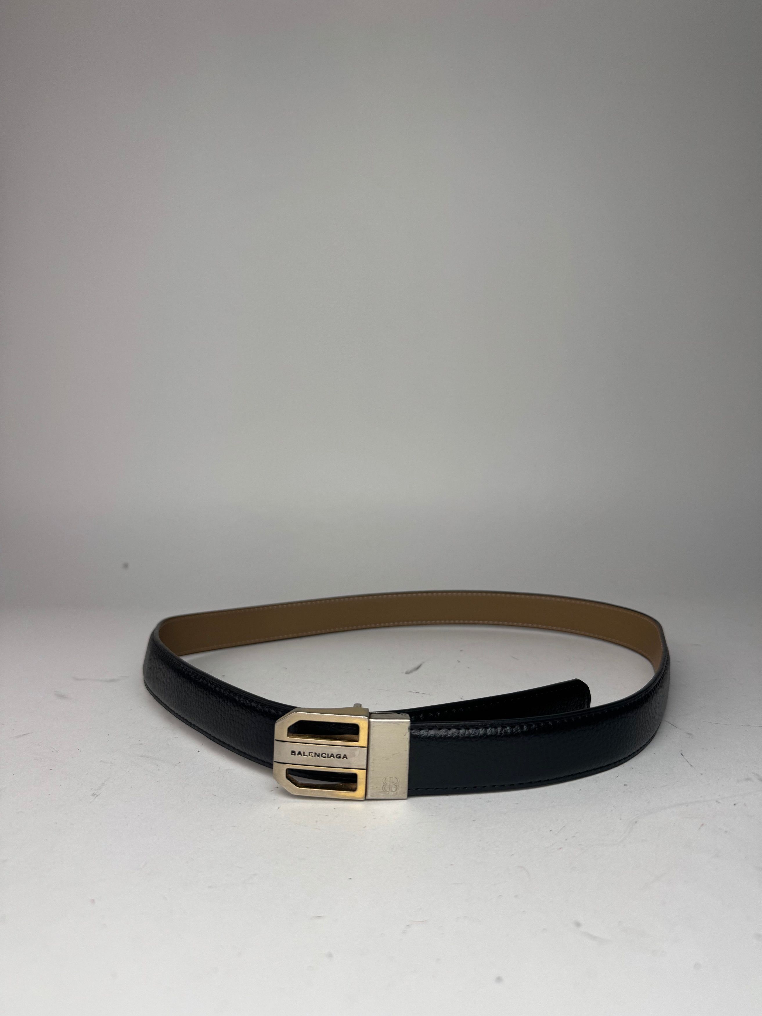 Balenciaga Vintage Leather Belt Black Size ONE SIZE - 10 Thumbnail