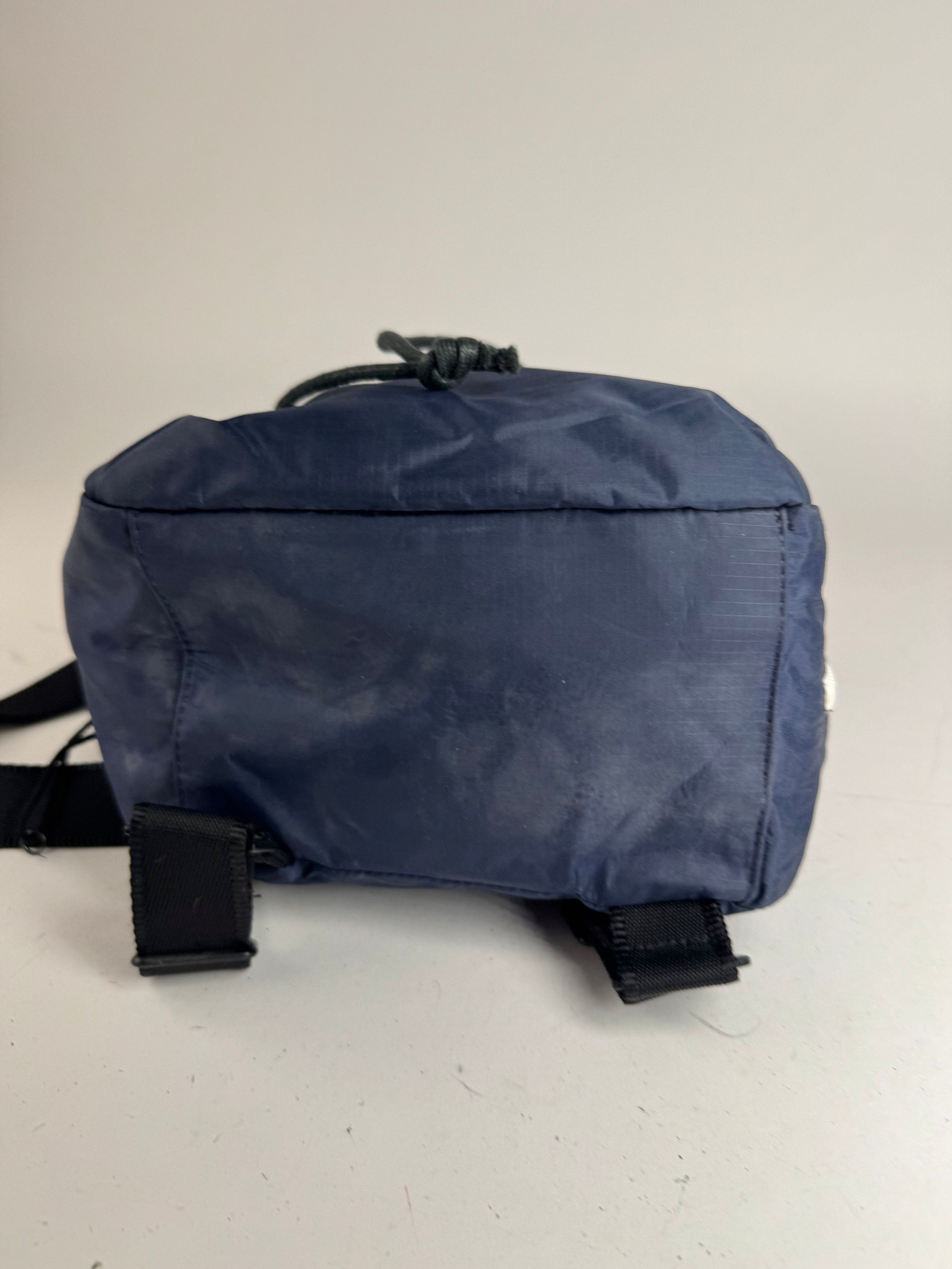 Vintage Polyester Backpack Navy Black