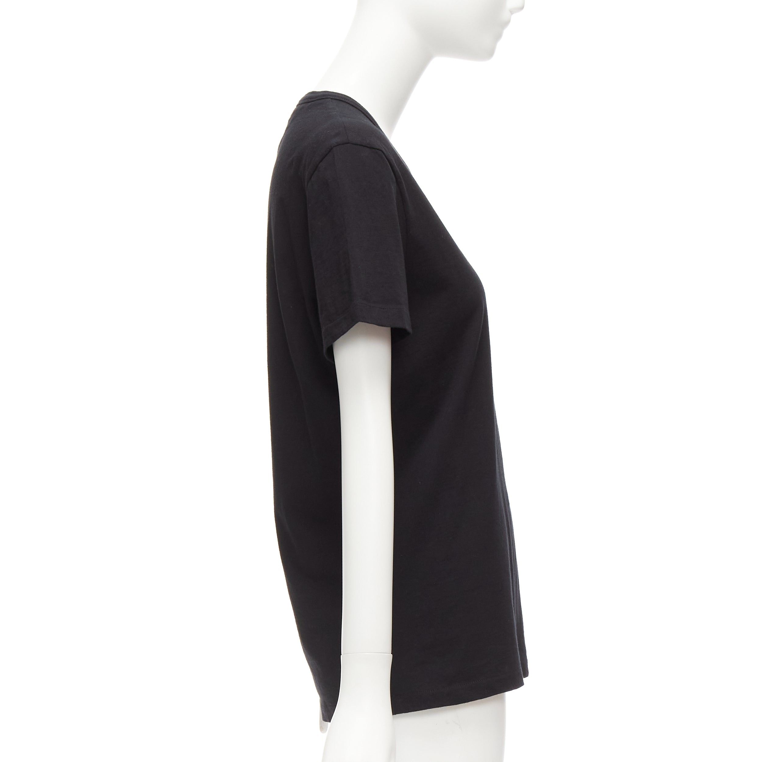 Tom Ford TOM FORD black TF logo embroidered pocketed round neck tshirt IT46 XL Size L / US 10 / IT 46 - 4 Thumbnail