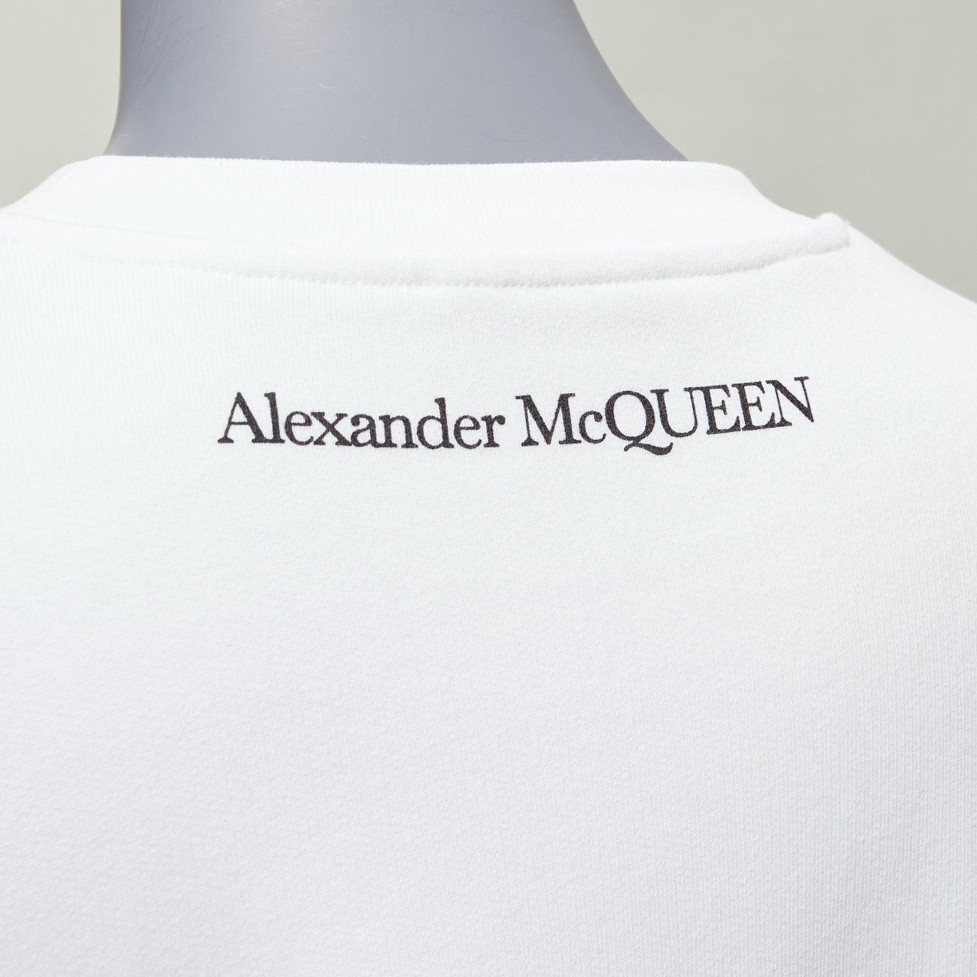 Alexander McQueen ALEXANDER MCQUEEN 2021 Anemone white red floral print cotton crew sweatshirt IT36 XXS Size XS / US 0-2 / IT 36-38 - 2 Thumbnail