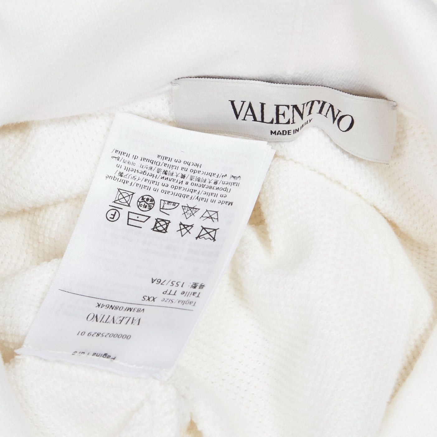 Valentino VALENTINO VLTN Le Rouge Kisses white red sequin lips embroidery oversized hoodie XXS Size XS / US 0-2 / IT 36-38 - 8 Thumbnail