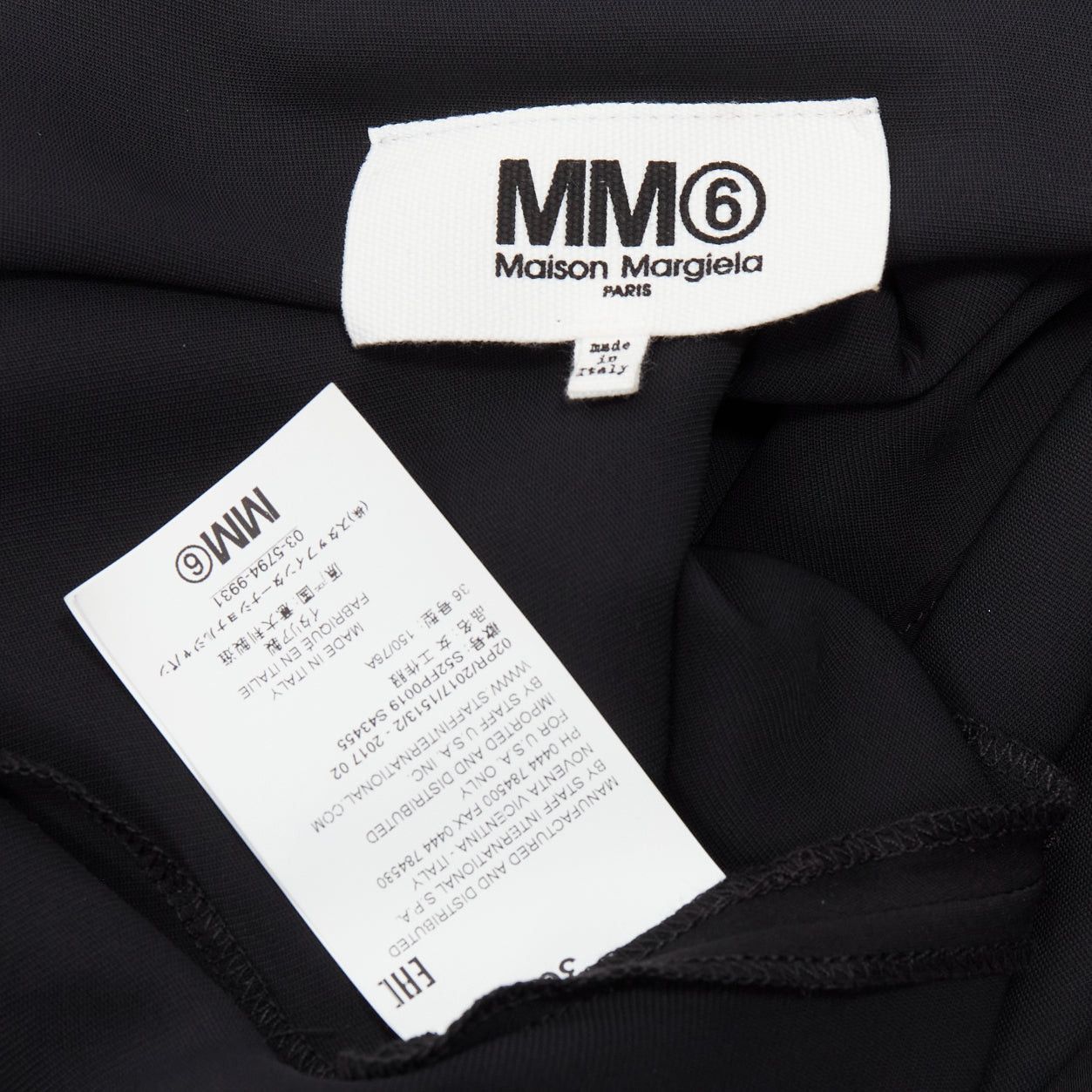 Maison Margiela MAISON MARGIELA MM6 black one shoulder drape cut cropped jumpsuit FR36 S Size 27" / US 4 / IT 40 - 8 Thumbnail