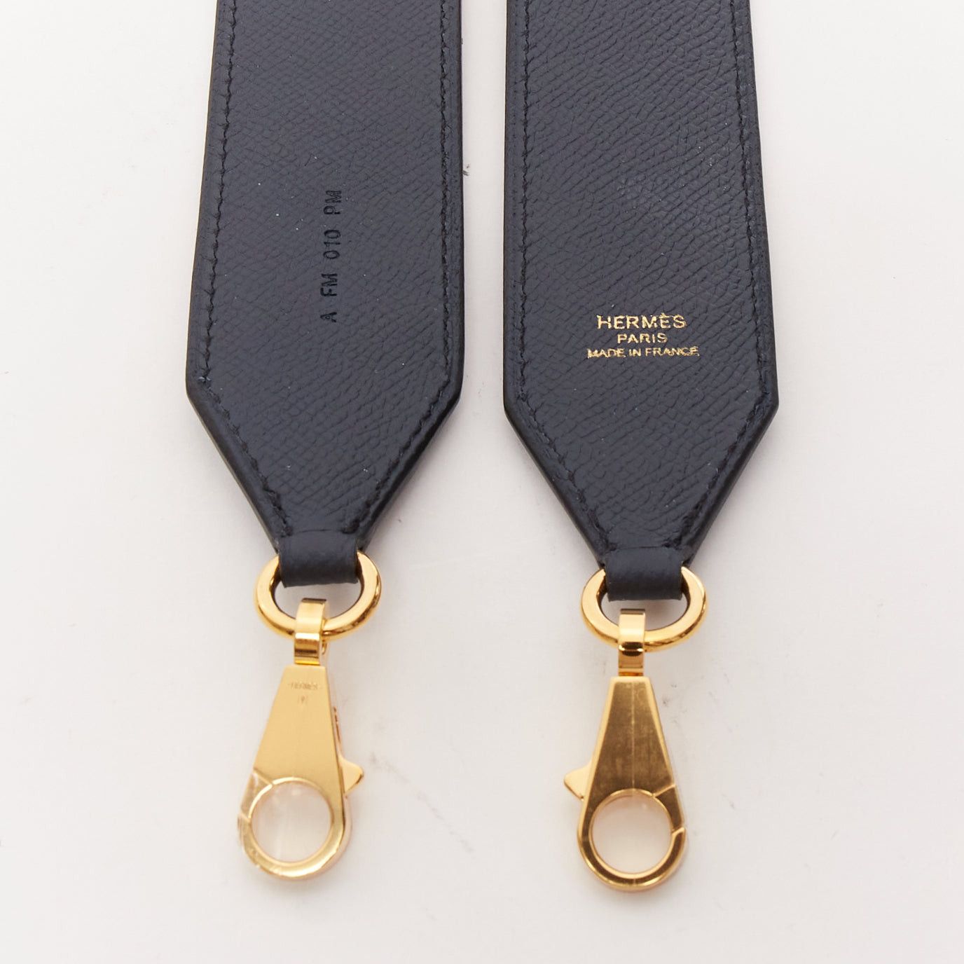 Hermes HERMES Sangle 40 red yellow black woven leather gold hardware bag strap Size ONE SIZE - 4 Thumbnail