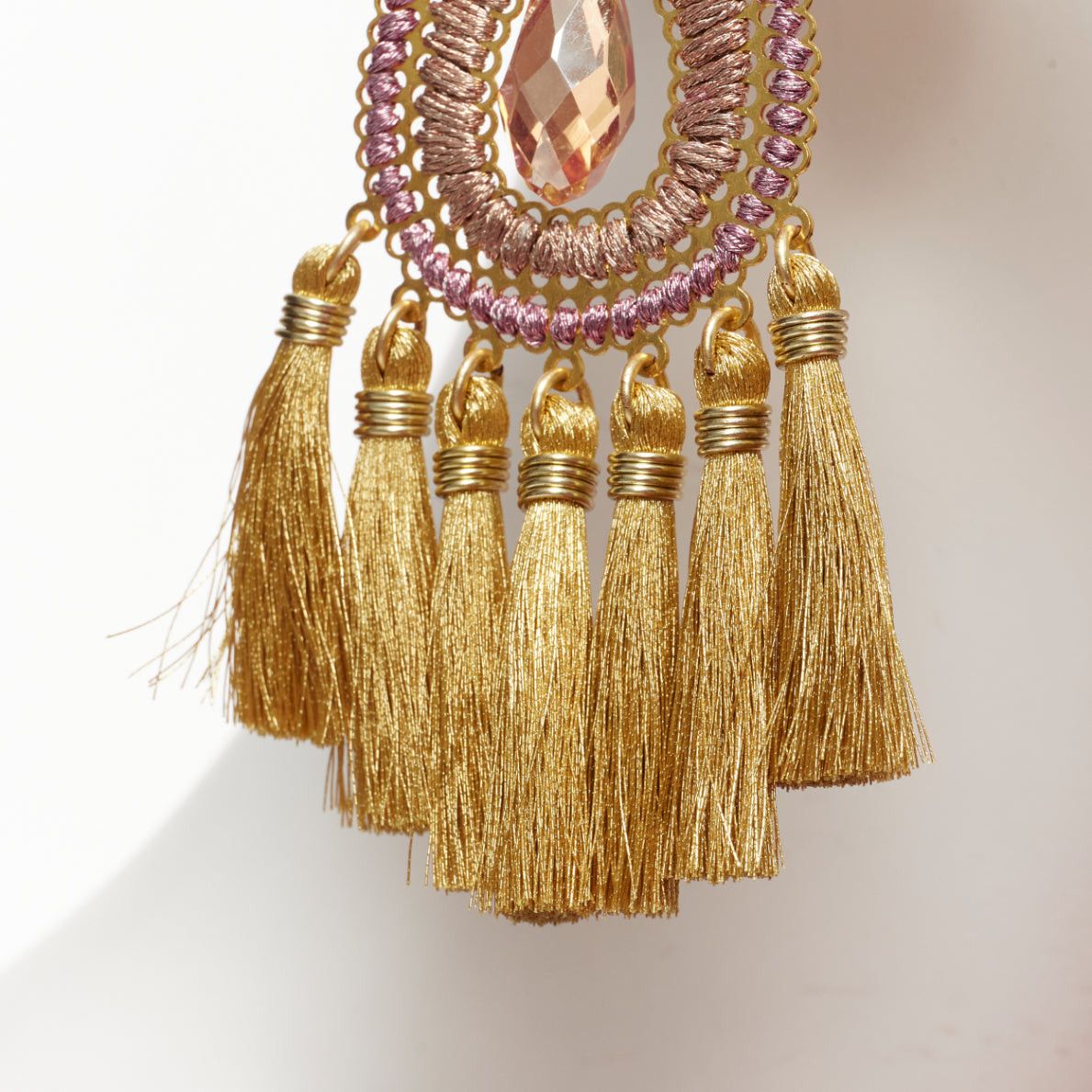 Other MERCEDES SALAZAR pink brown metallic applique clip on earrings Pair Size ONE SIZE - 5 Thumbnail