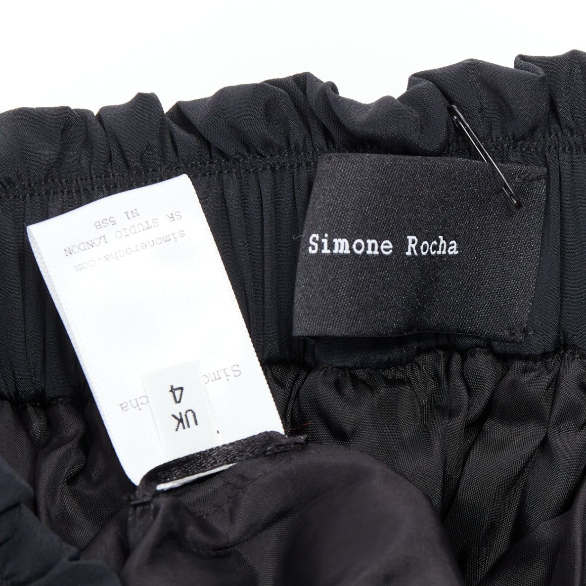 Simone Rocha SIMONE ROCHA black floral sequin embellished tulle tutu skirt UK4 XXS Size 25" / US 0 / IT 36 - 8 Thumbnail